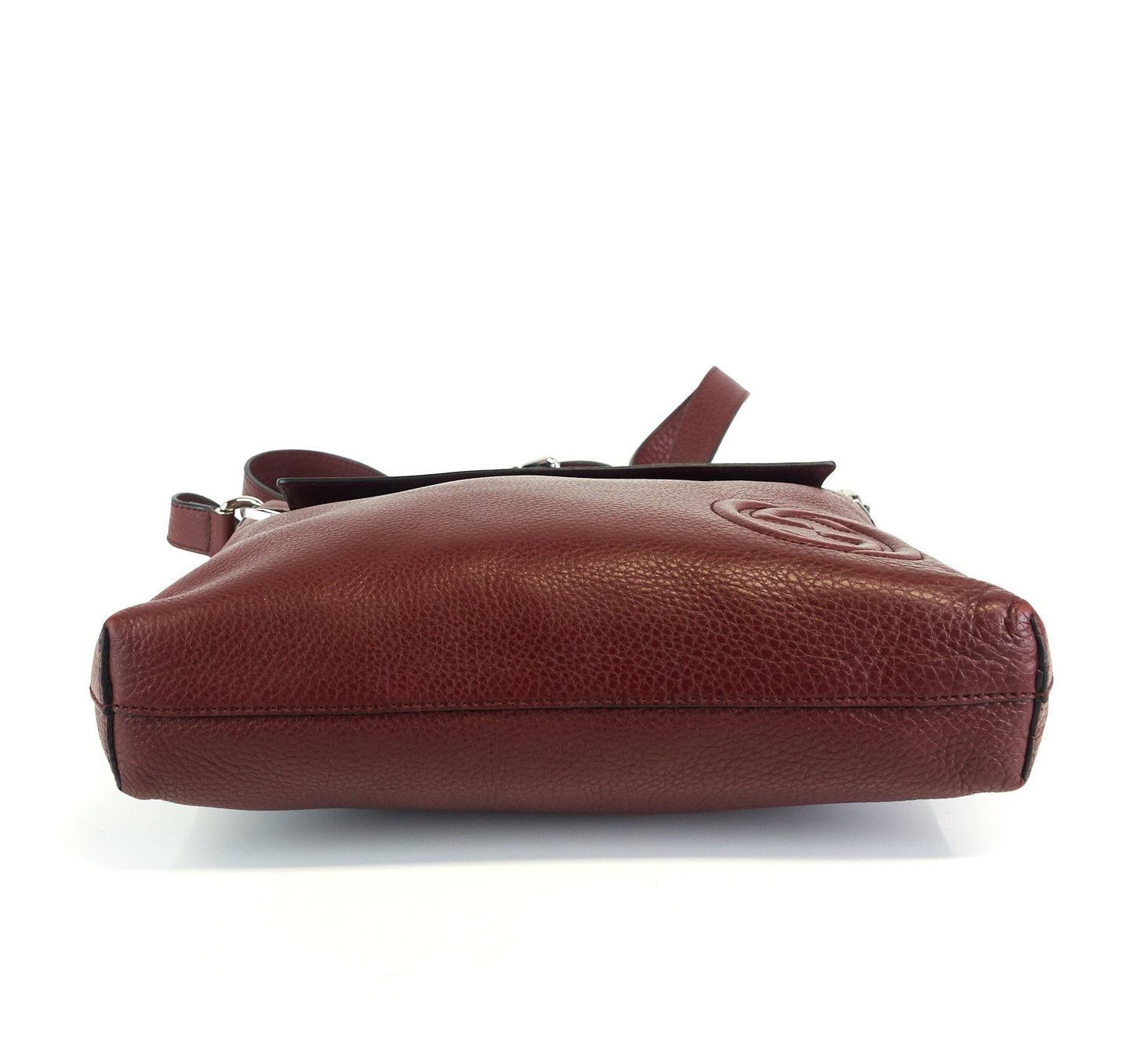 Gucci Soho Calf Leather Front Flap Pocket Medium Bag