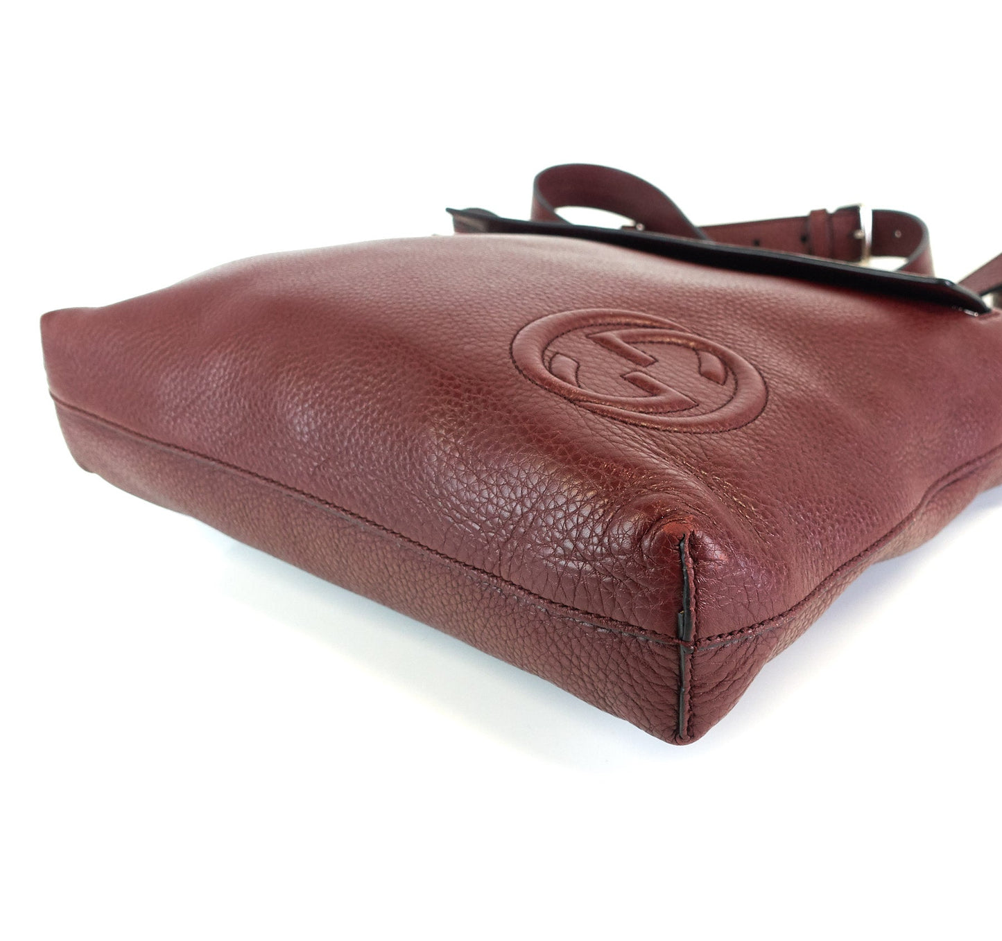 Gucci Soho Calf Leather Front Flap Pocket Medium Bag