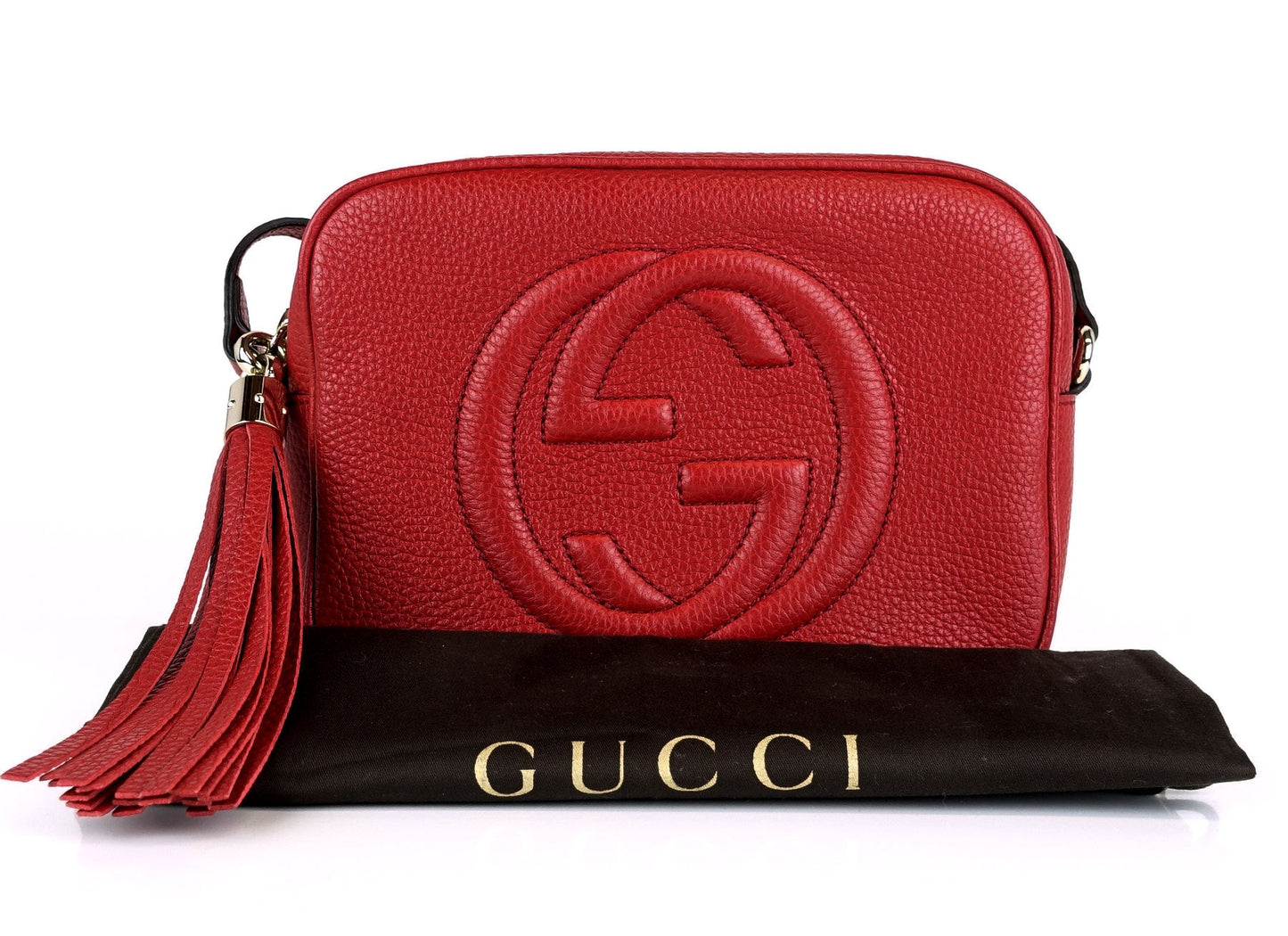 Gucci Soho Disco Grained Leather Small Crossbody Bag