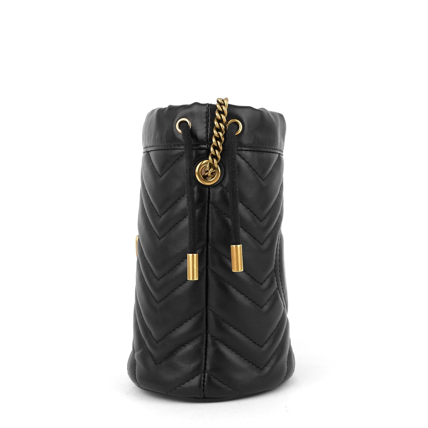 Gucci GG Marmont Leather Mini Bucket Bag