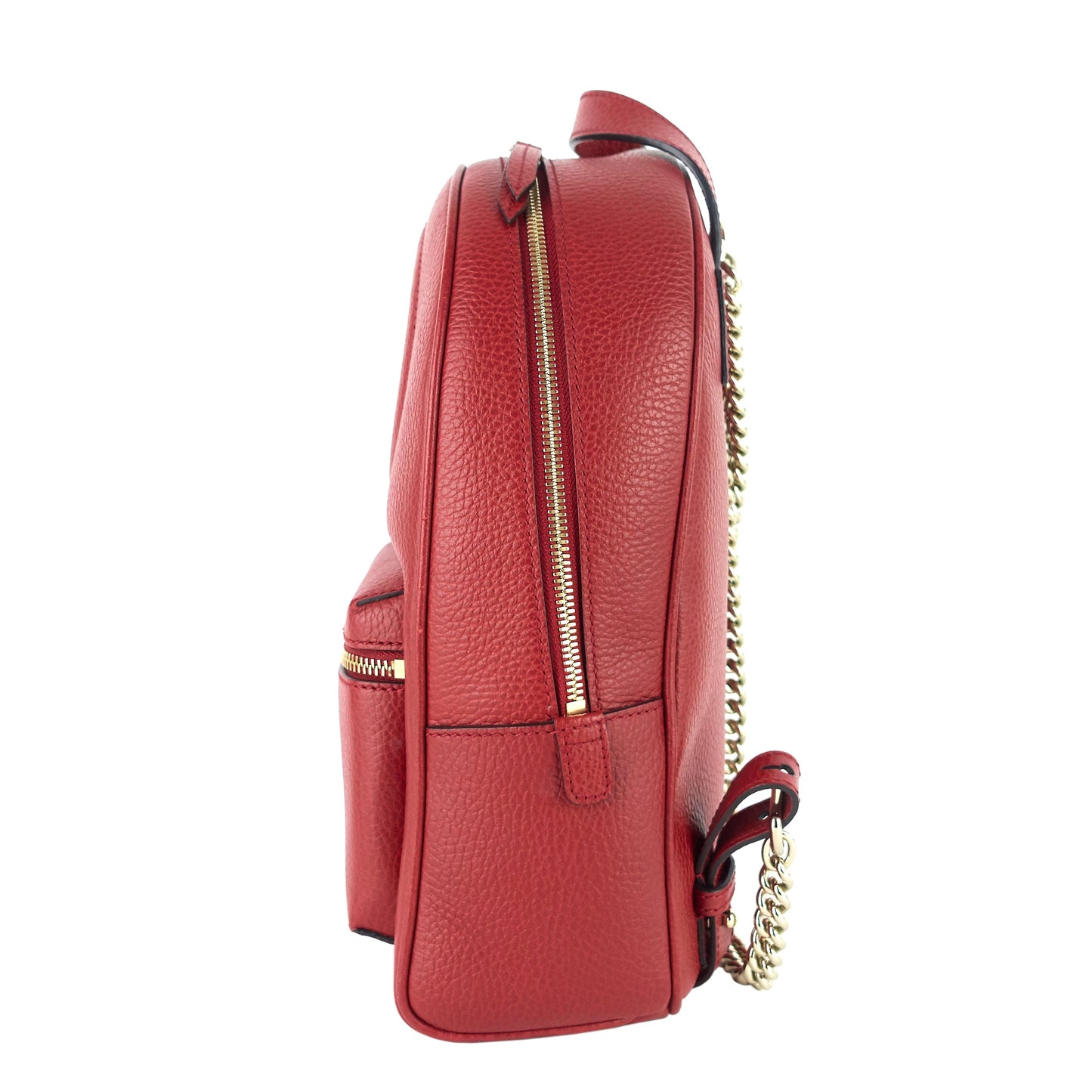 Gucci Soho Chain Calfskin Leather Backpack Bag