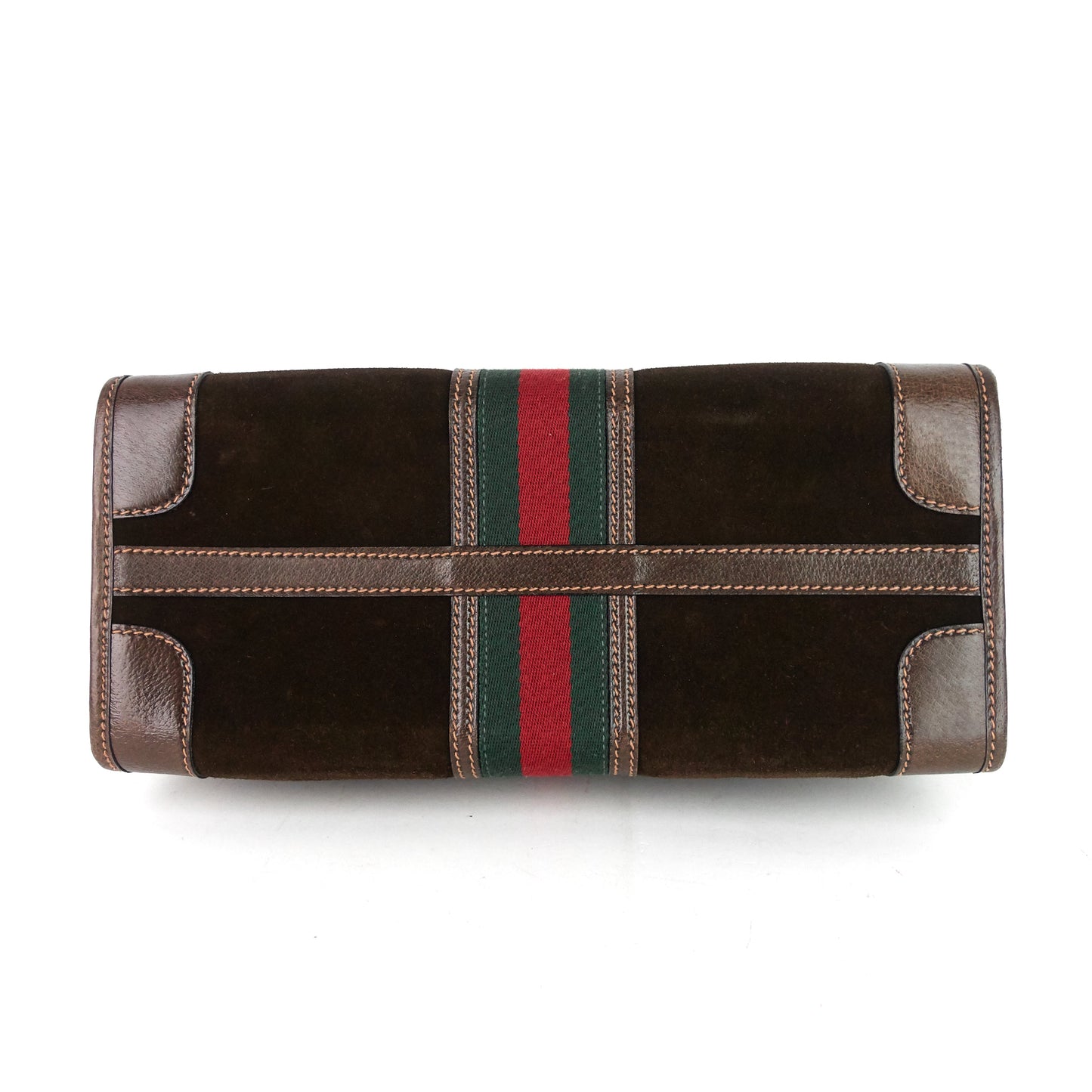 Gucci Suede Web Stripe Tote Bag