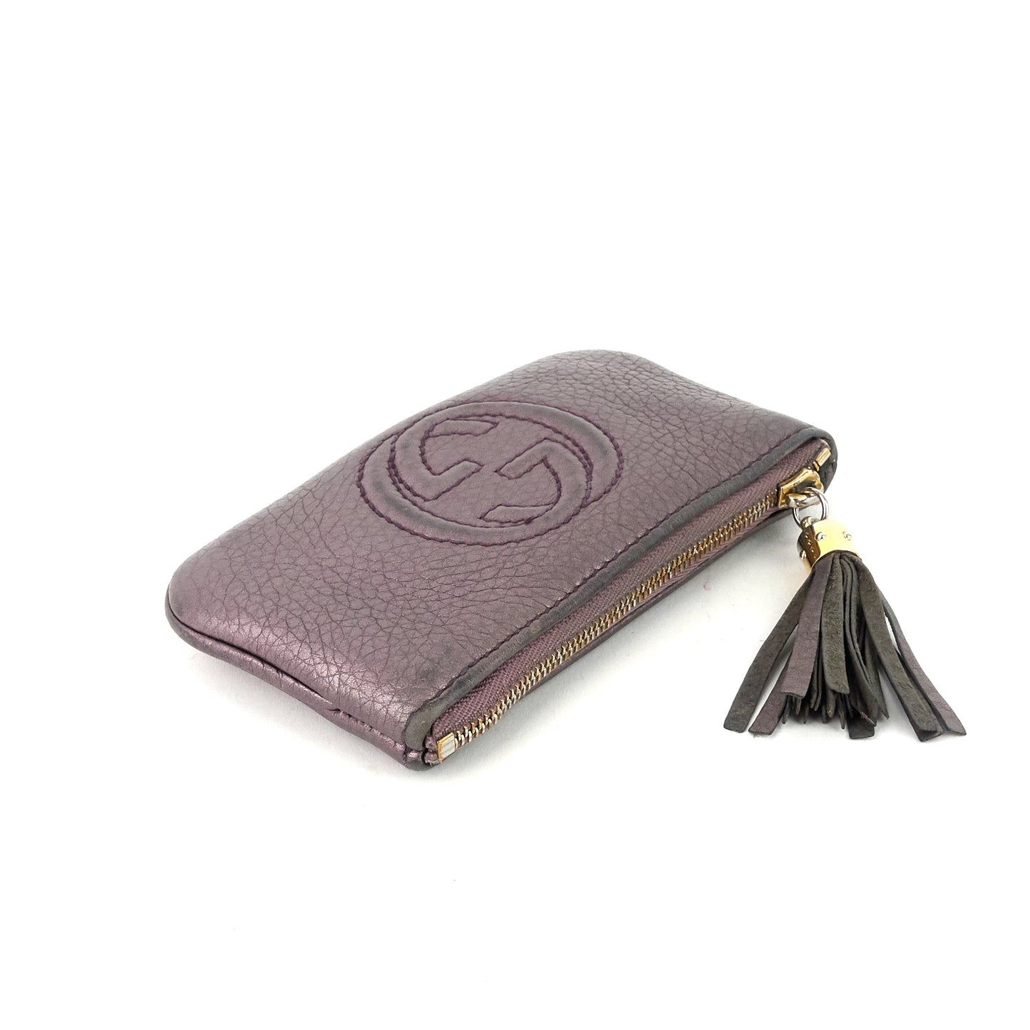 Gucci Calf Leather Soho Key Pouch