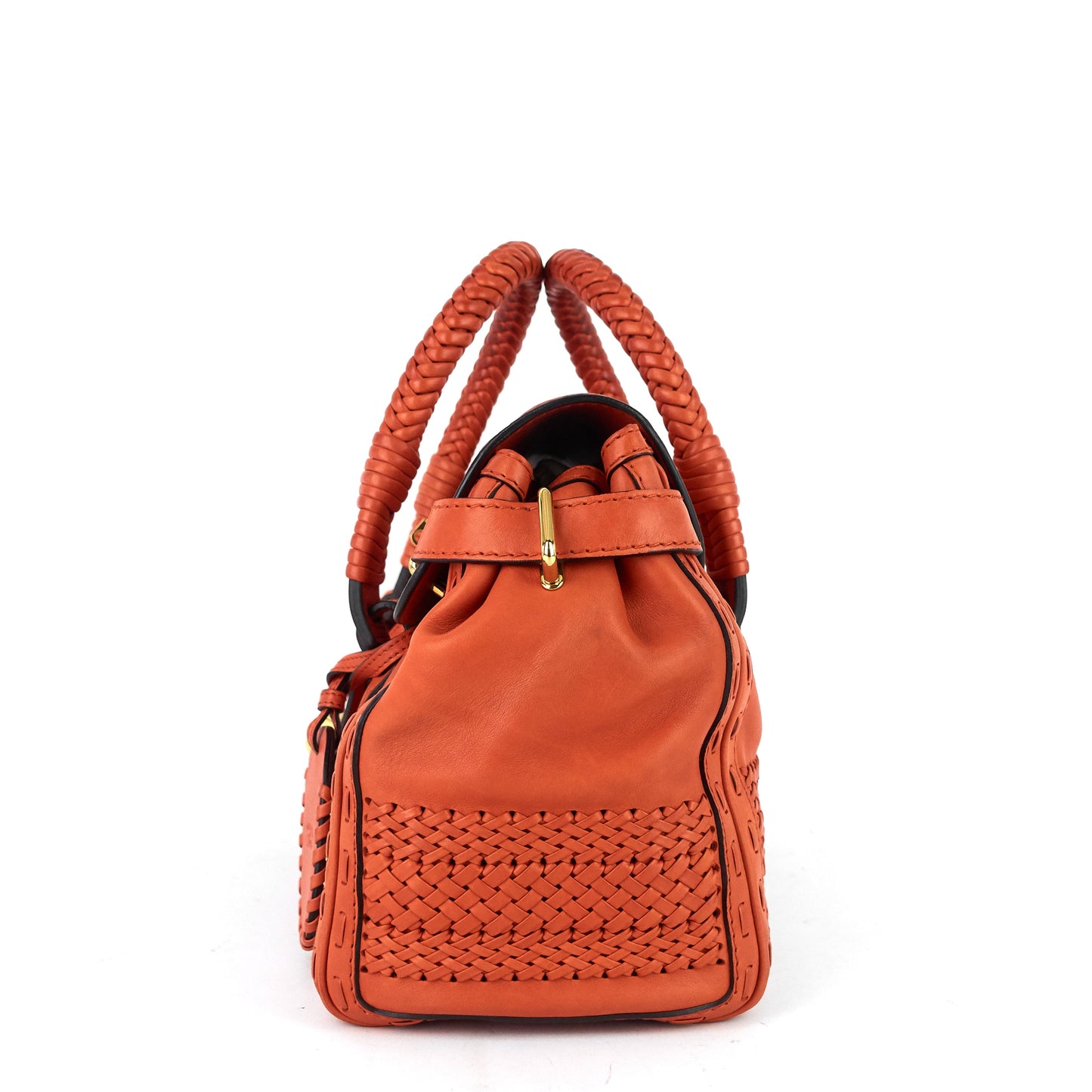 Gucci Leather 'Handmade' Medium Top Handle Bag