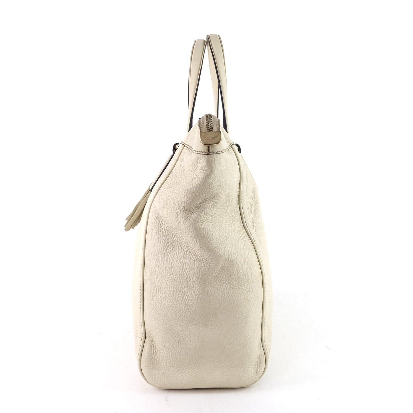 Gucci Soho Working Large Leather Tassels Tote Bag