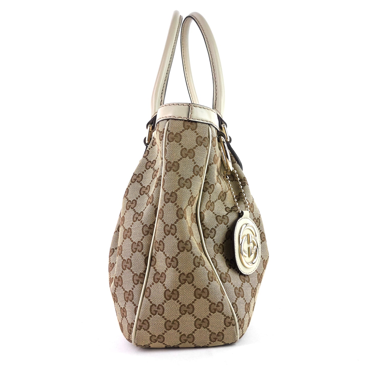 Gucci Sukey GG Canvas Zipped Pocket Tote Bag