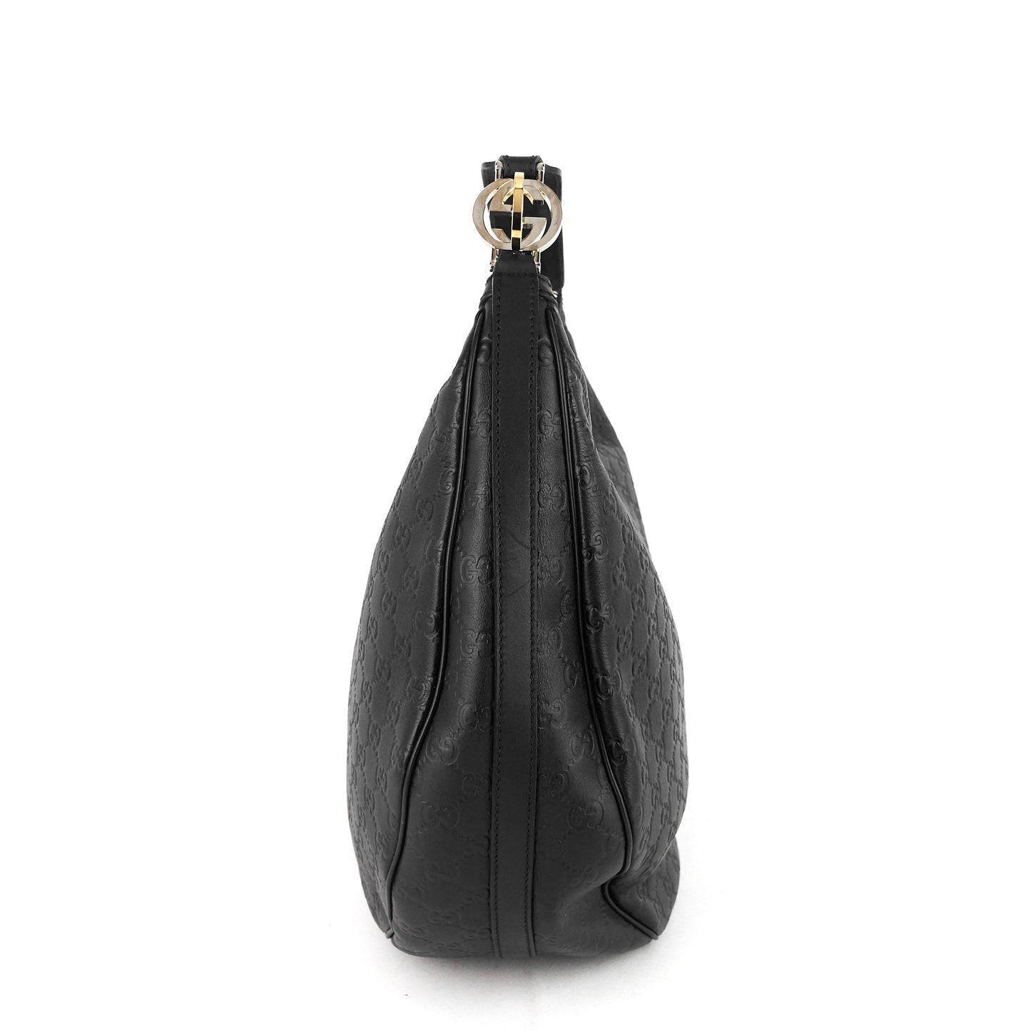 Gucci GG Twins Guccissima Leather Hobo Bag