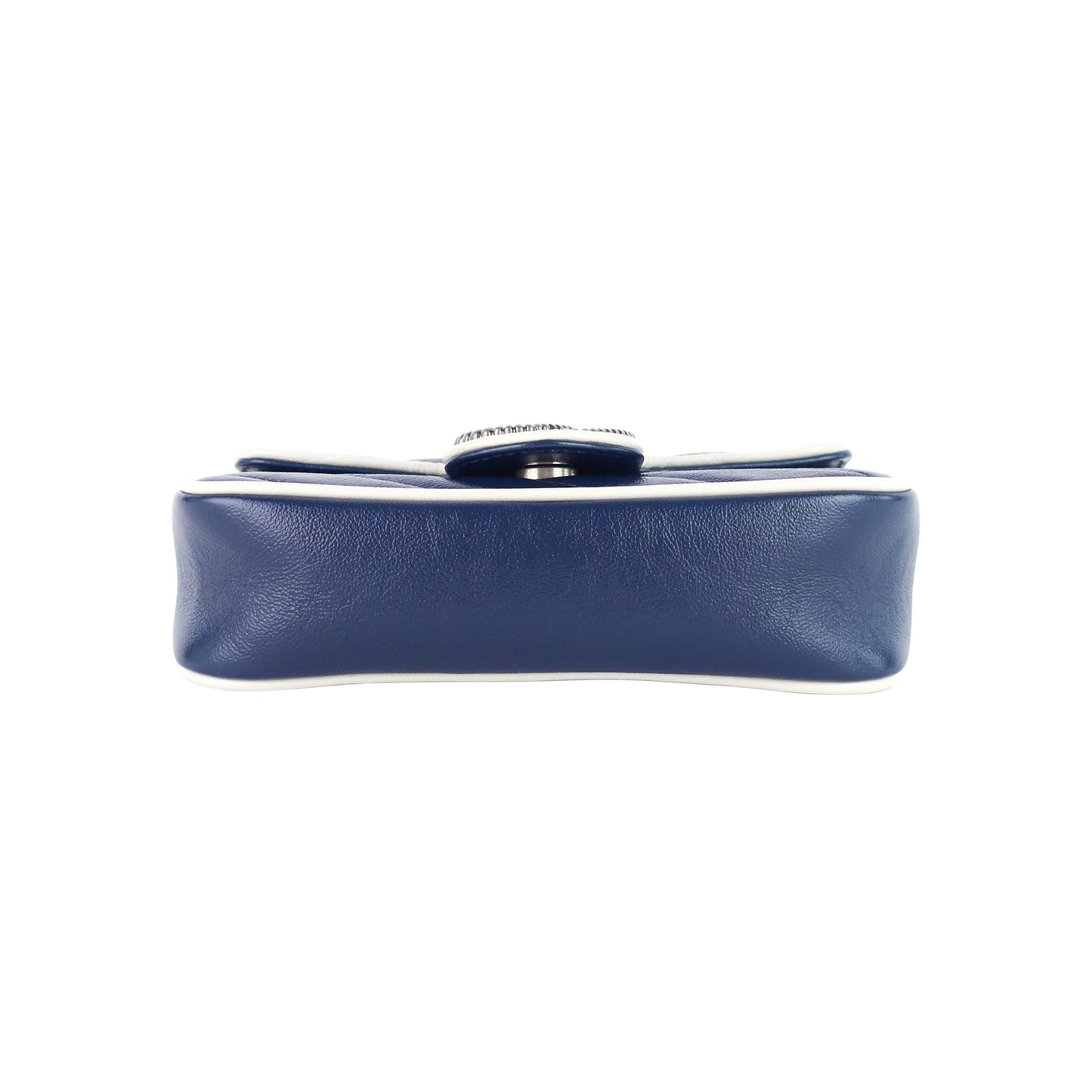 Gucci GG Marmont Diagonal Torchon Super Mini Leather Bag