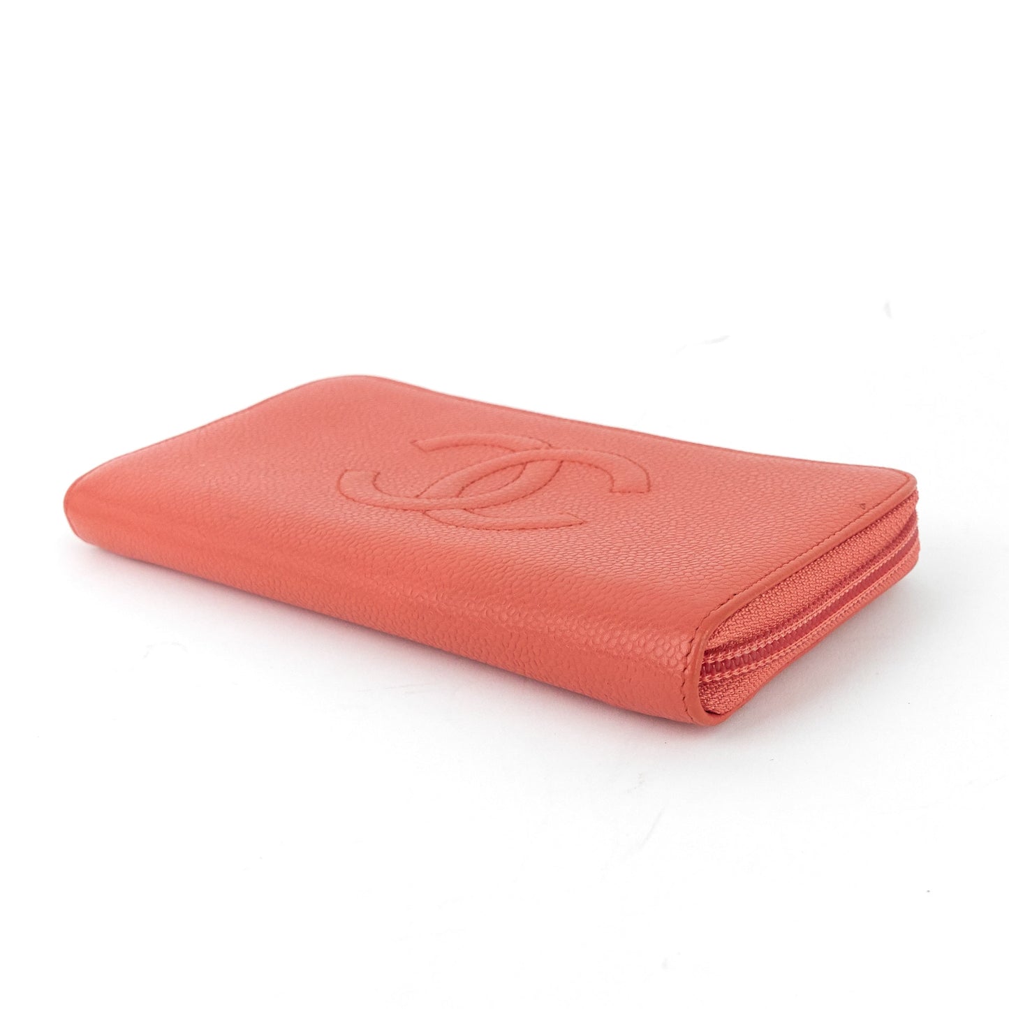 Chanel CC Timeless Caviar Zip Around Wallet