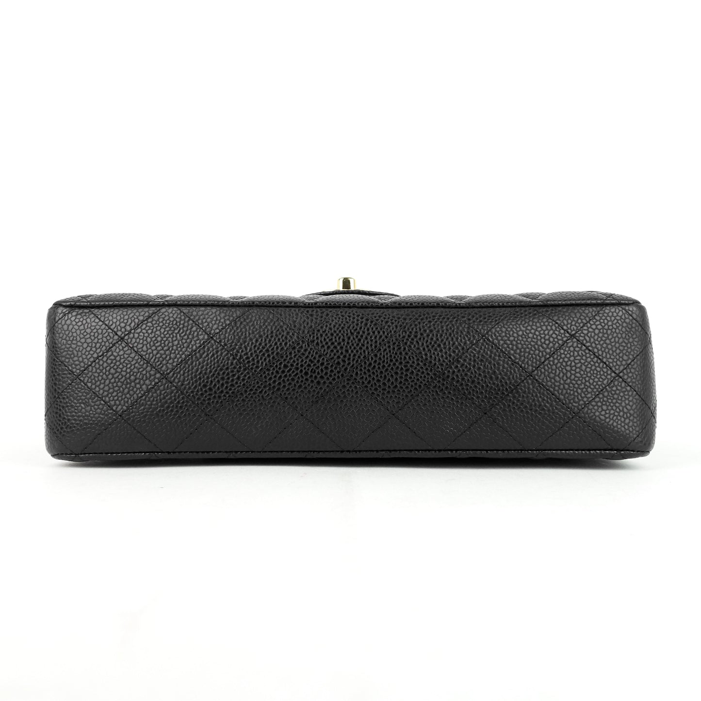 Chanel Double Flap Quilted Caviar Leather Bag