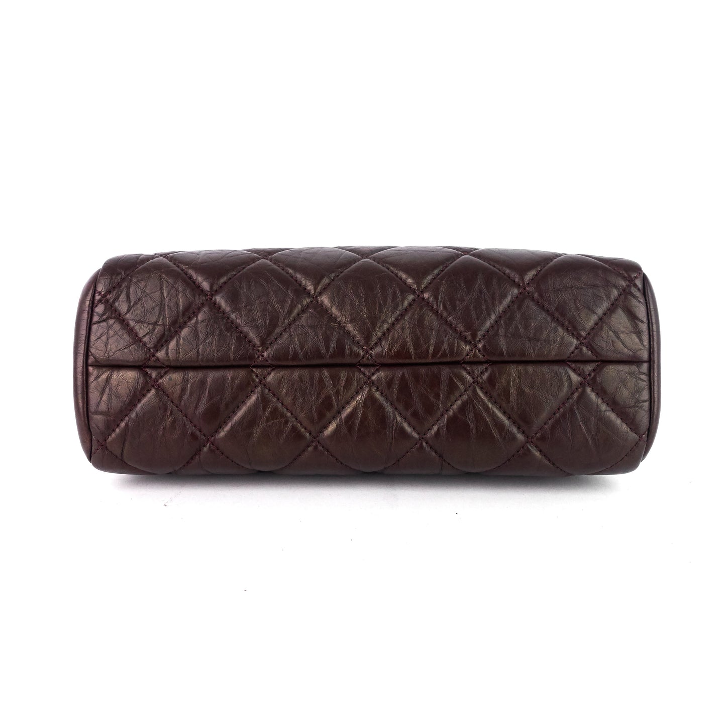 Chanel Just Mademoiselle Aged Calfskin Bowling Bag