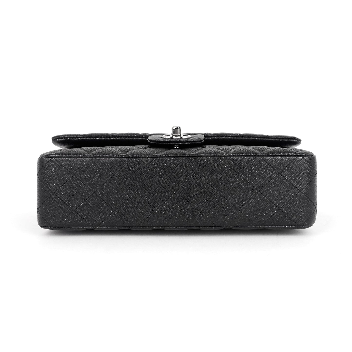 Chanel Double Flap Quilted Caviar Leather Bag