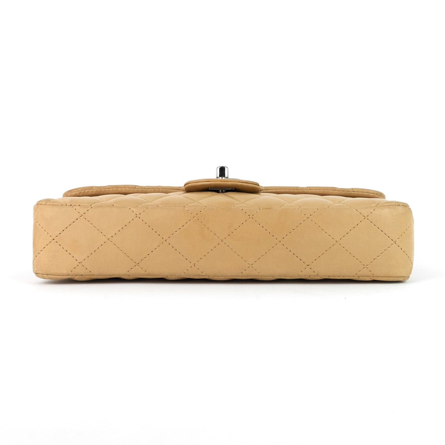 Chanel East West Quilted Lambskin Flap Bag