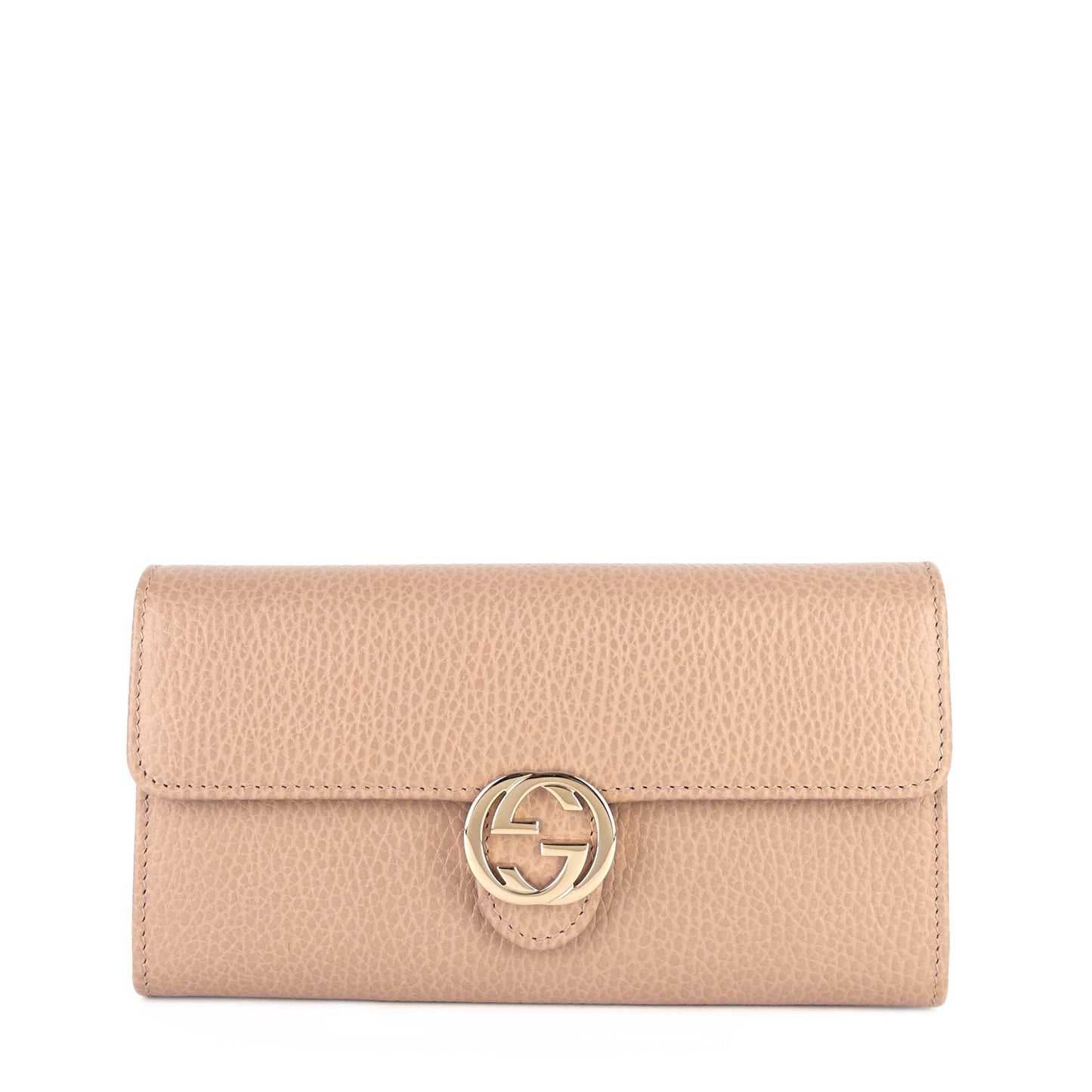 Gucci Dollar Interlocking G Continental Leather Wallet