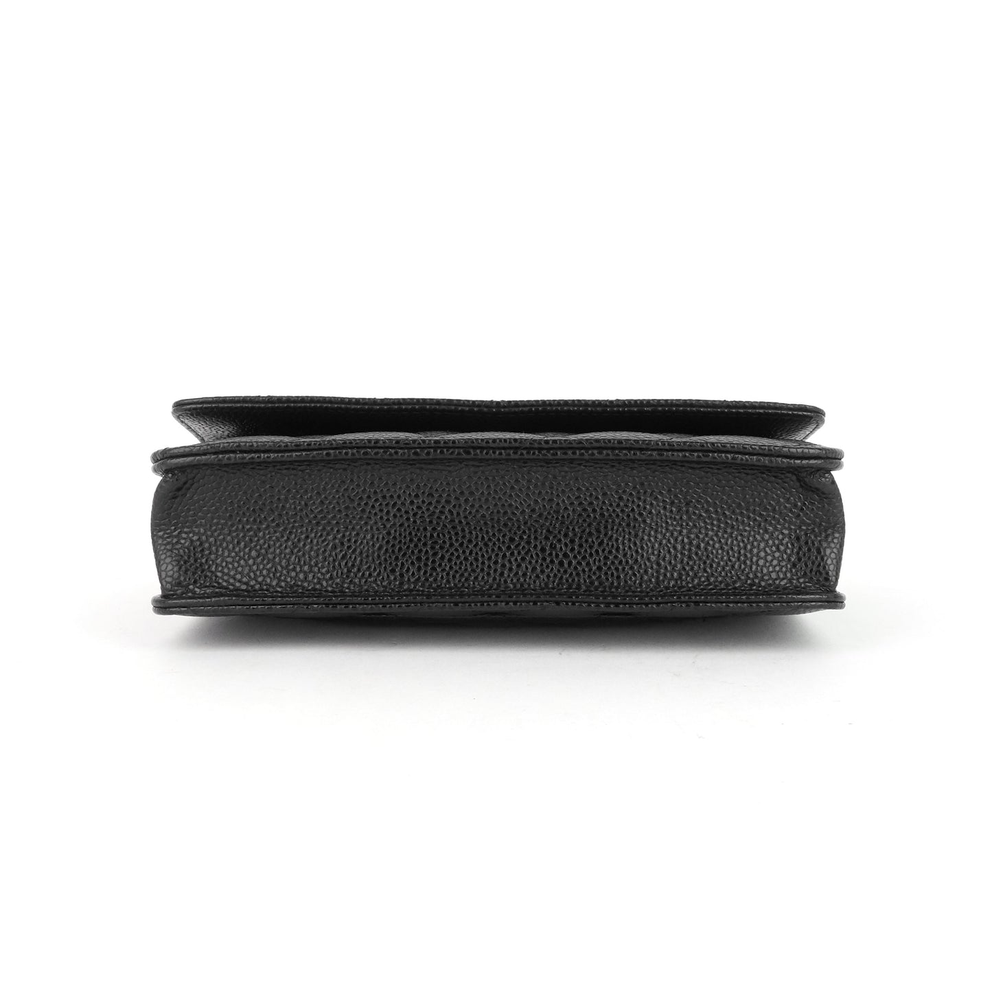 Chanel WOC Pebbled Caviar Leather Wallet on Chain Bag