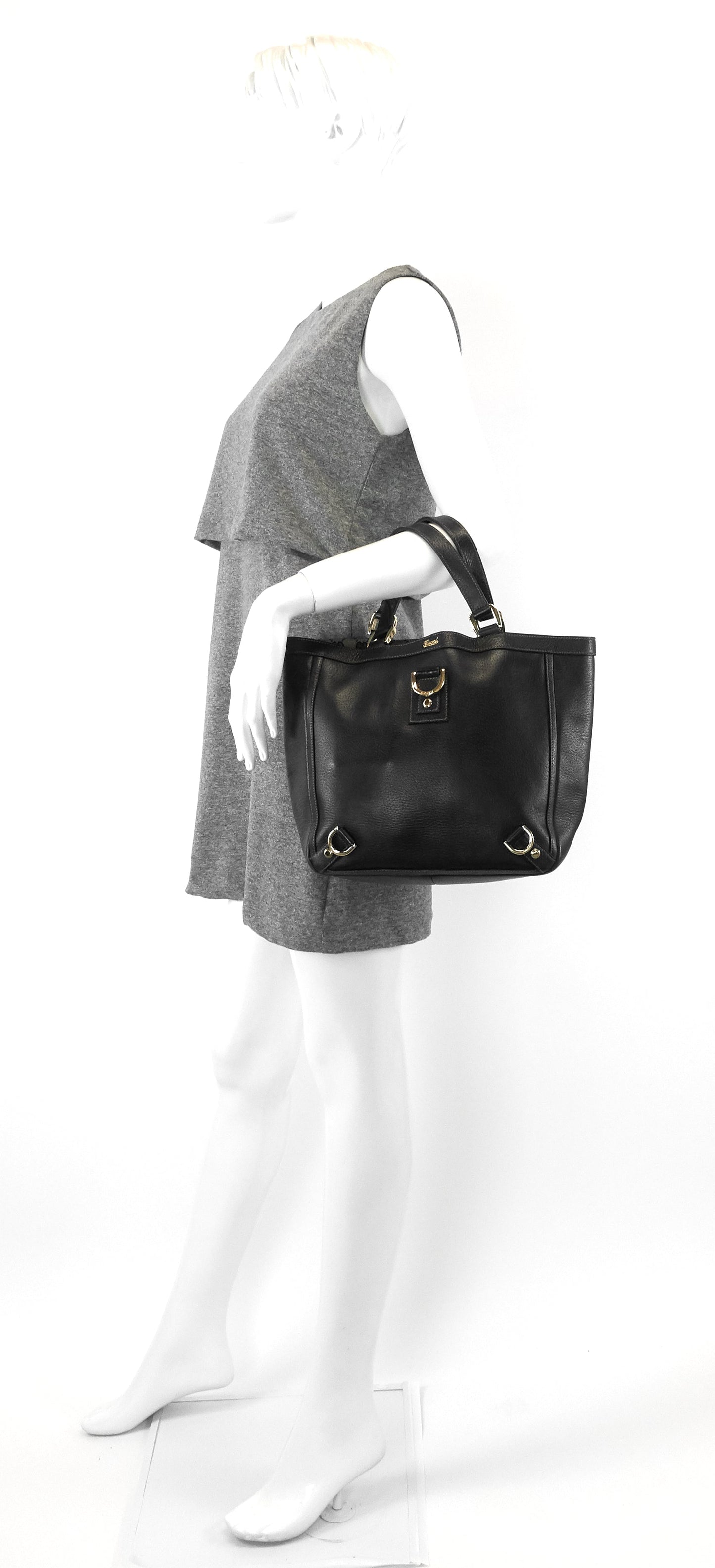 Gucci Abbey D-Ring Leather Tote Bag