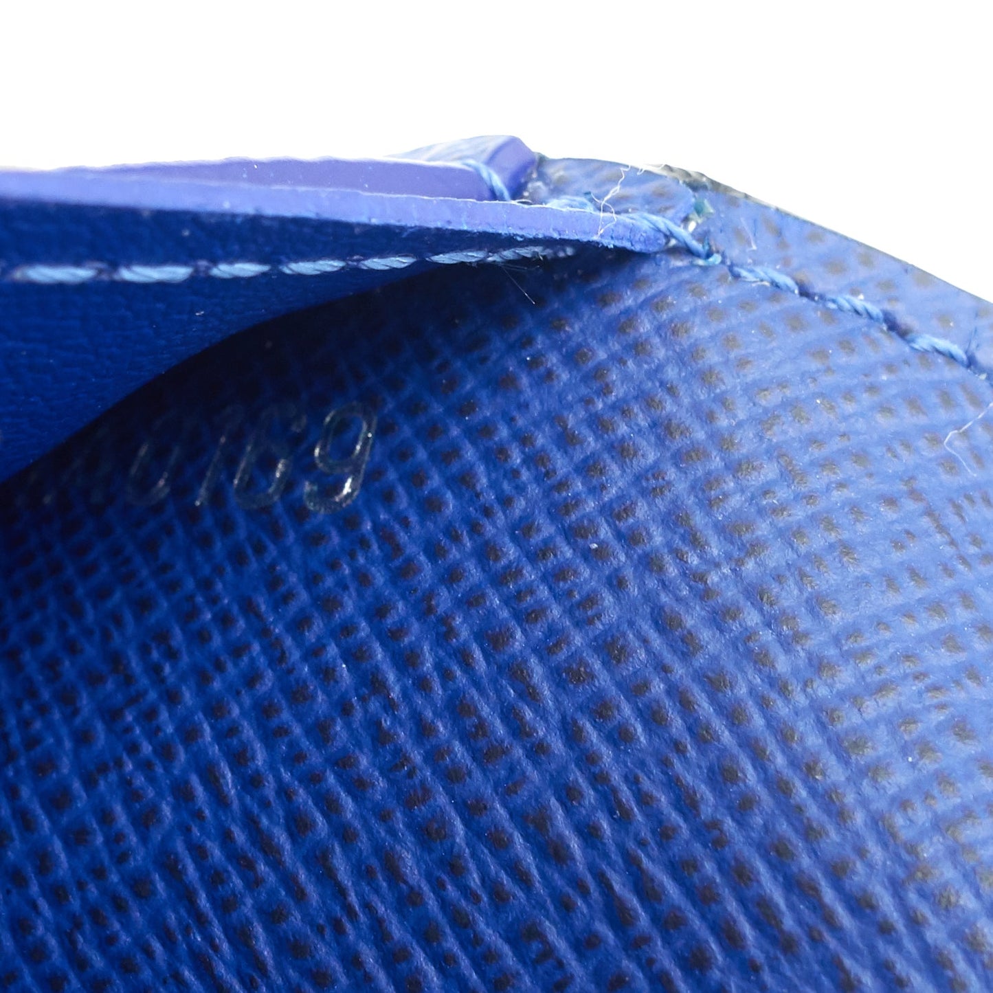 Louis Vuitto Brazza Blue Epi Leather Wallet