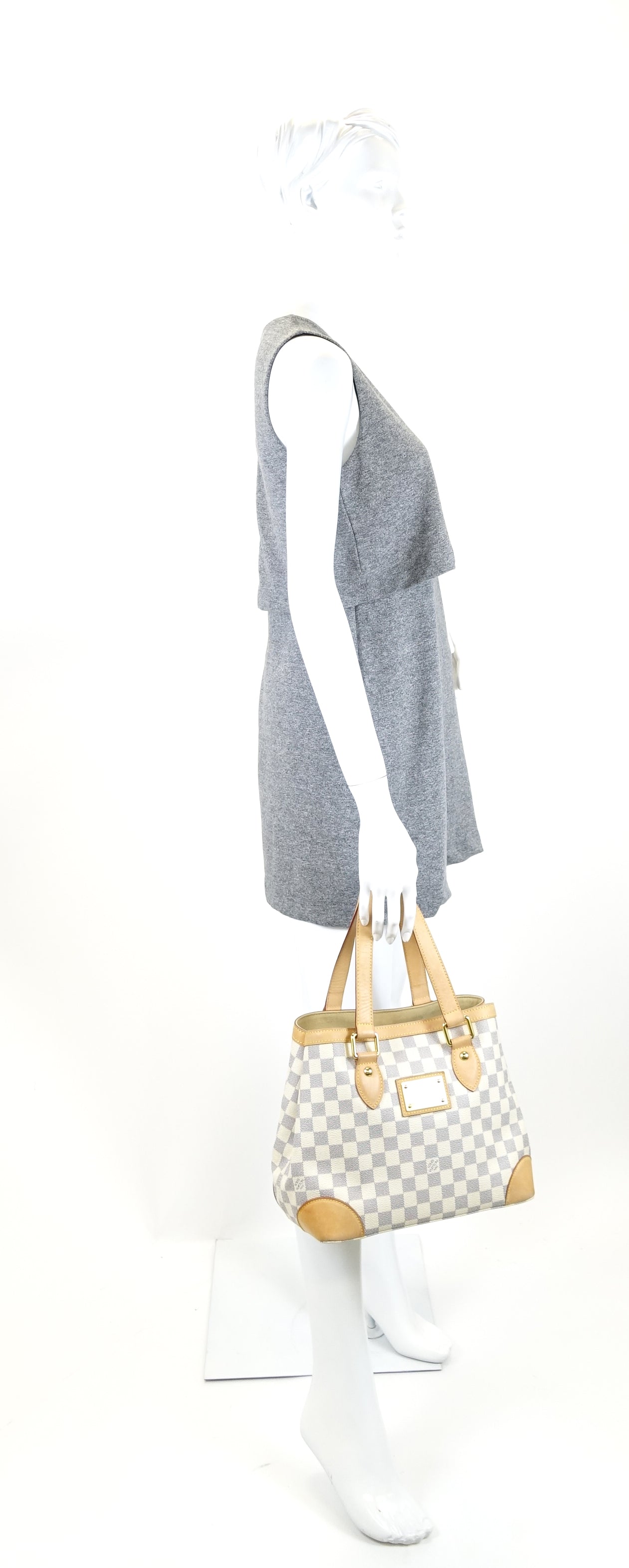 Louis Vuitto Hampstead PM Damier Azur Canvas Bag