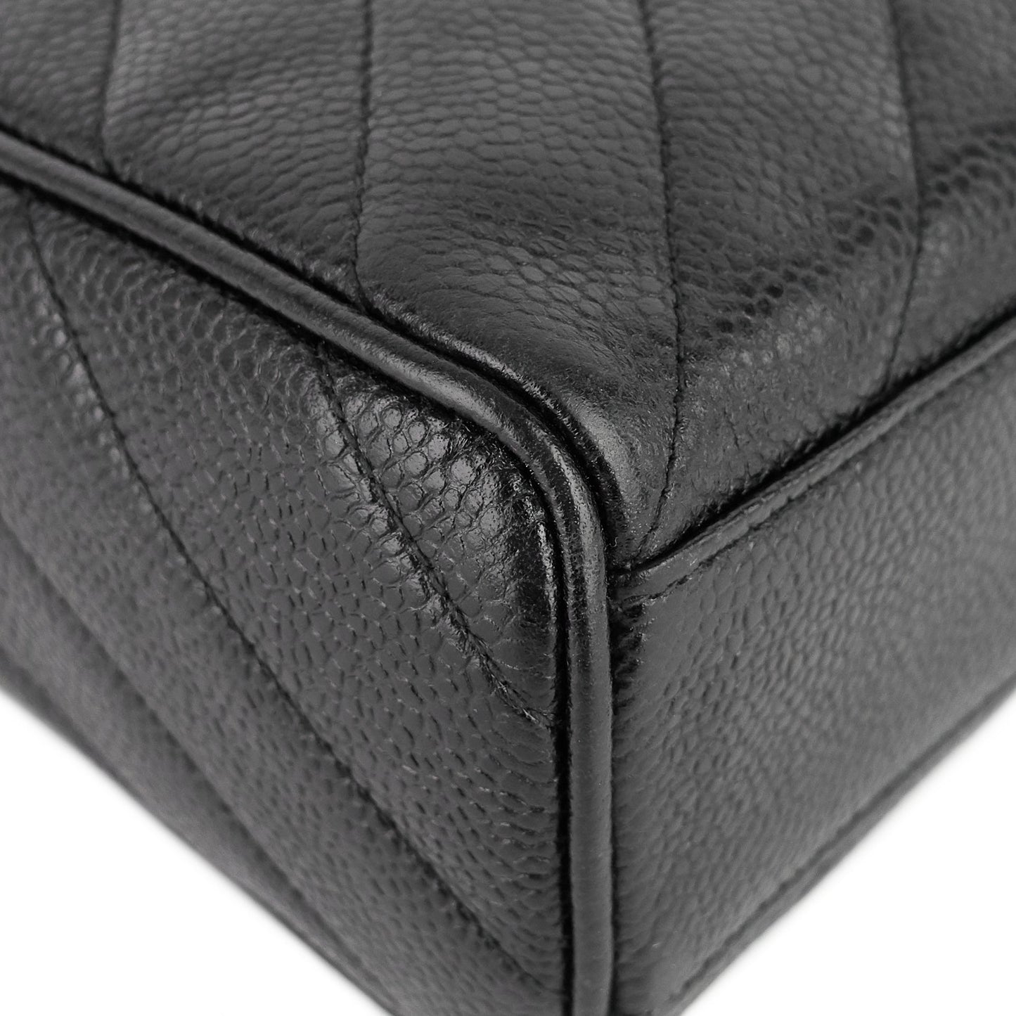 Chanel Quilted Caviar Leather CC Camera Bag