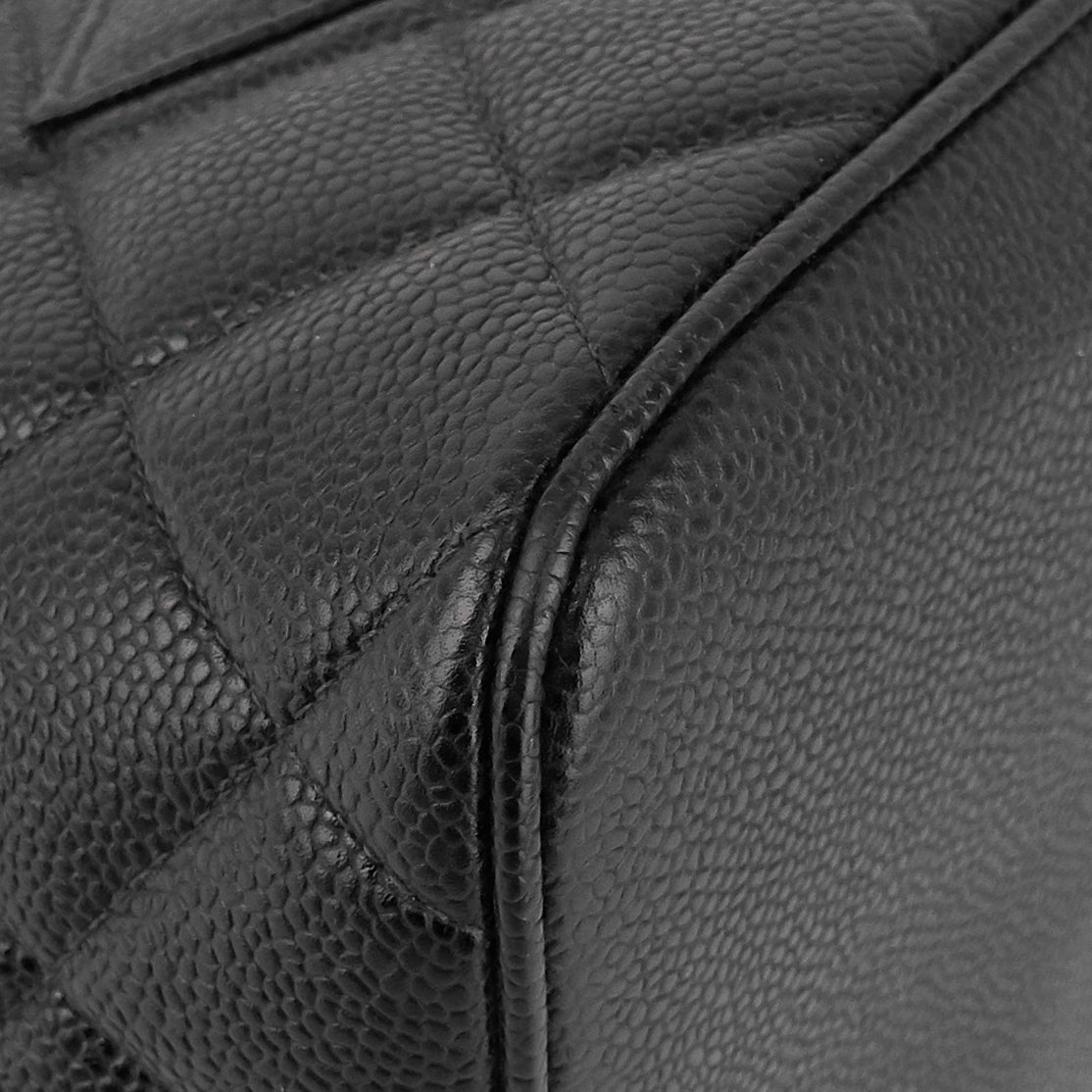 Chanel Medallion Caviar Leather Tote Bag