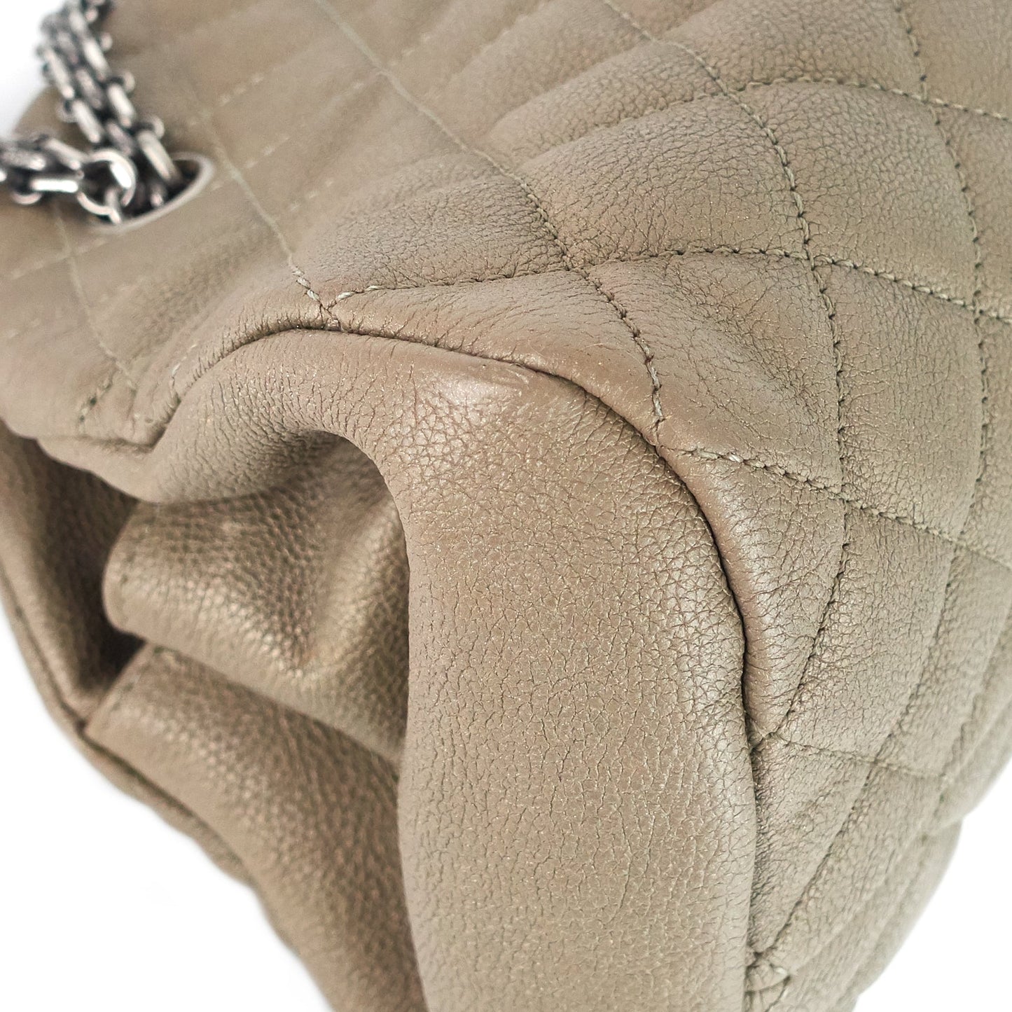 Chanel Just Mademoiselle Medium Caviar Leather Bowler Bag