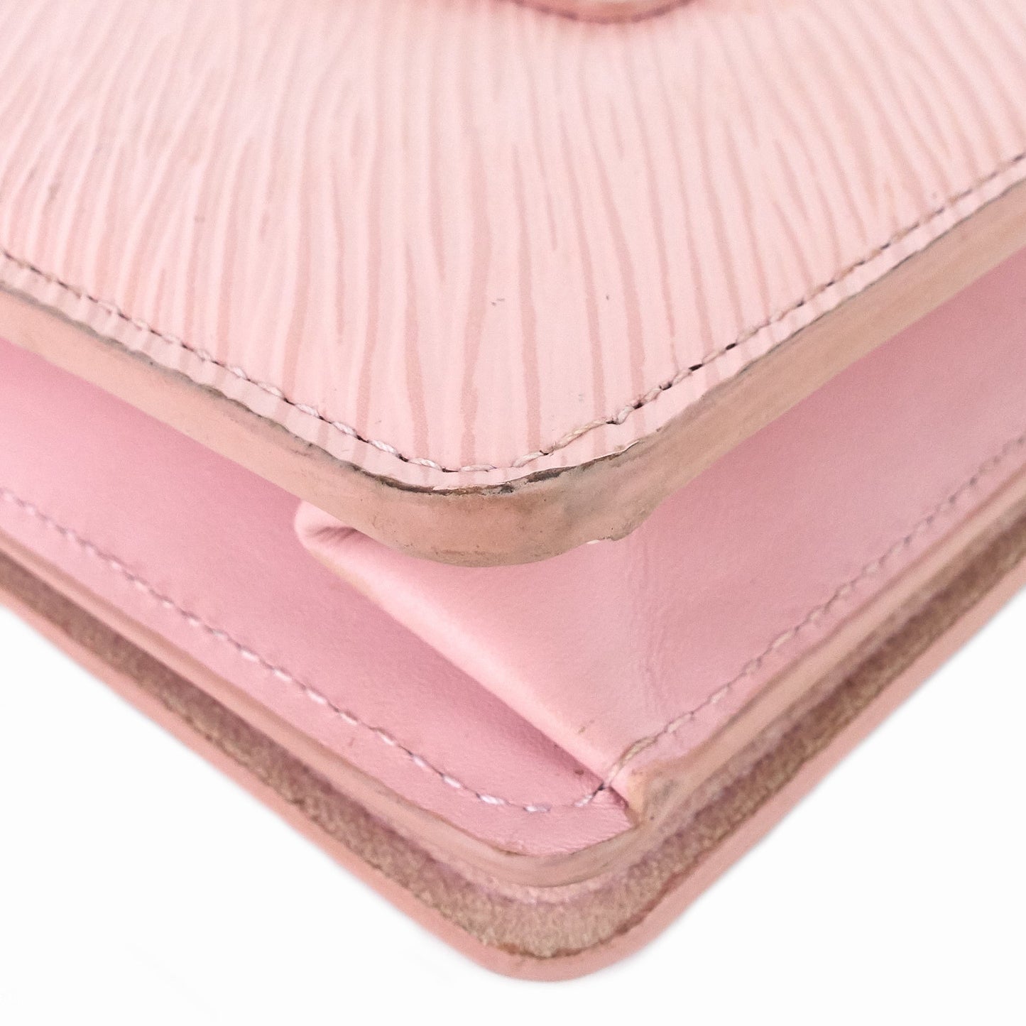 Louis Vuitto Twist Belt Pink Epi Leather Wallet on Chain Bag