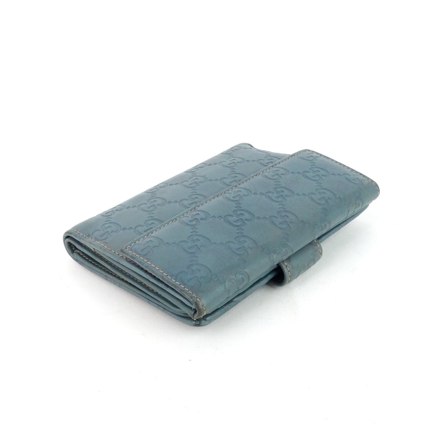 Gucci Guccissima Leather Bifold Snap Wallet