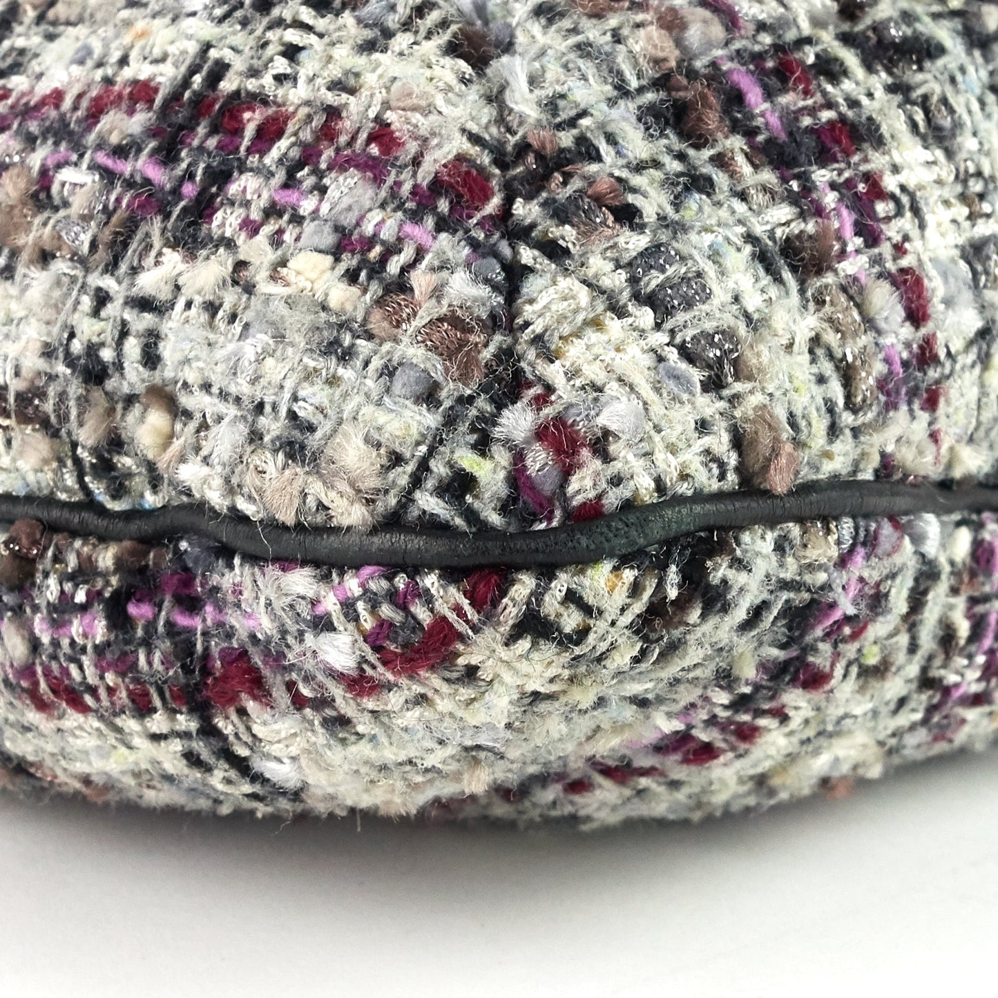 Chanel Floral Appliqué Tweed Messenger Bag