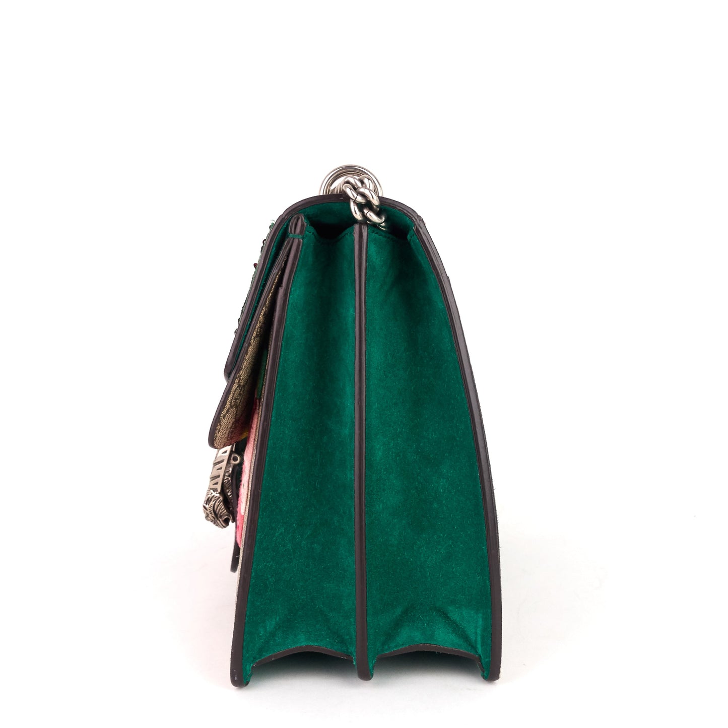 Gucci Dionysus Medium Suede and Embroidered Supreme Canvas Bag