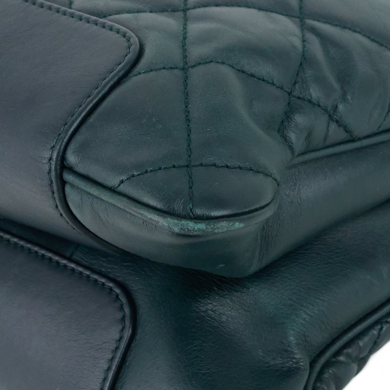 Chanel Glazed Calfskin Leather Shopping Tote Bag