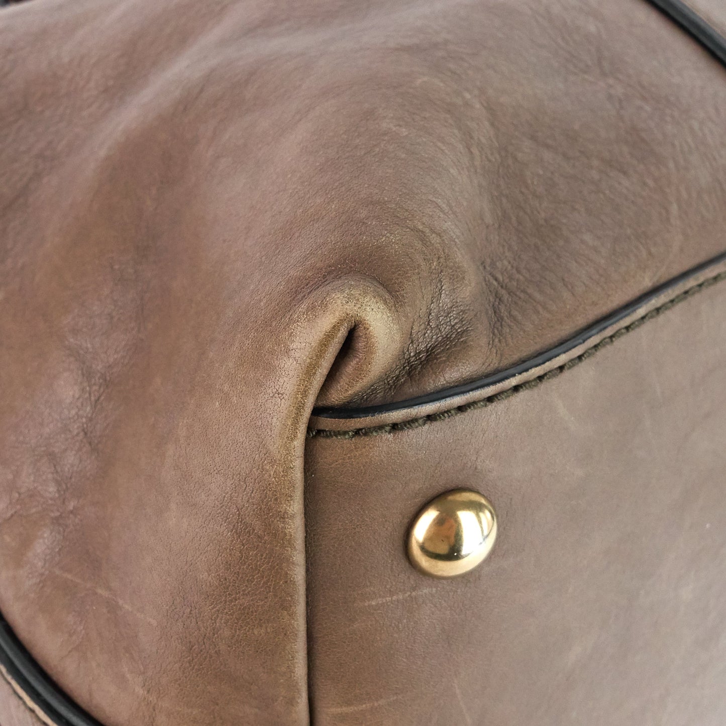 Gucci Raina Web Top Handle Medium Leather Bag