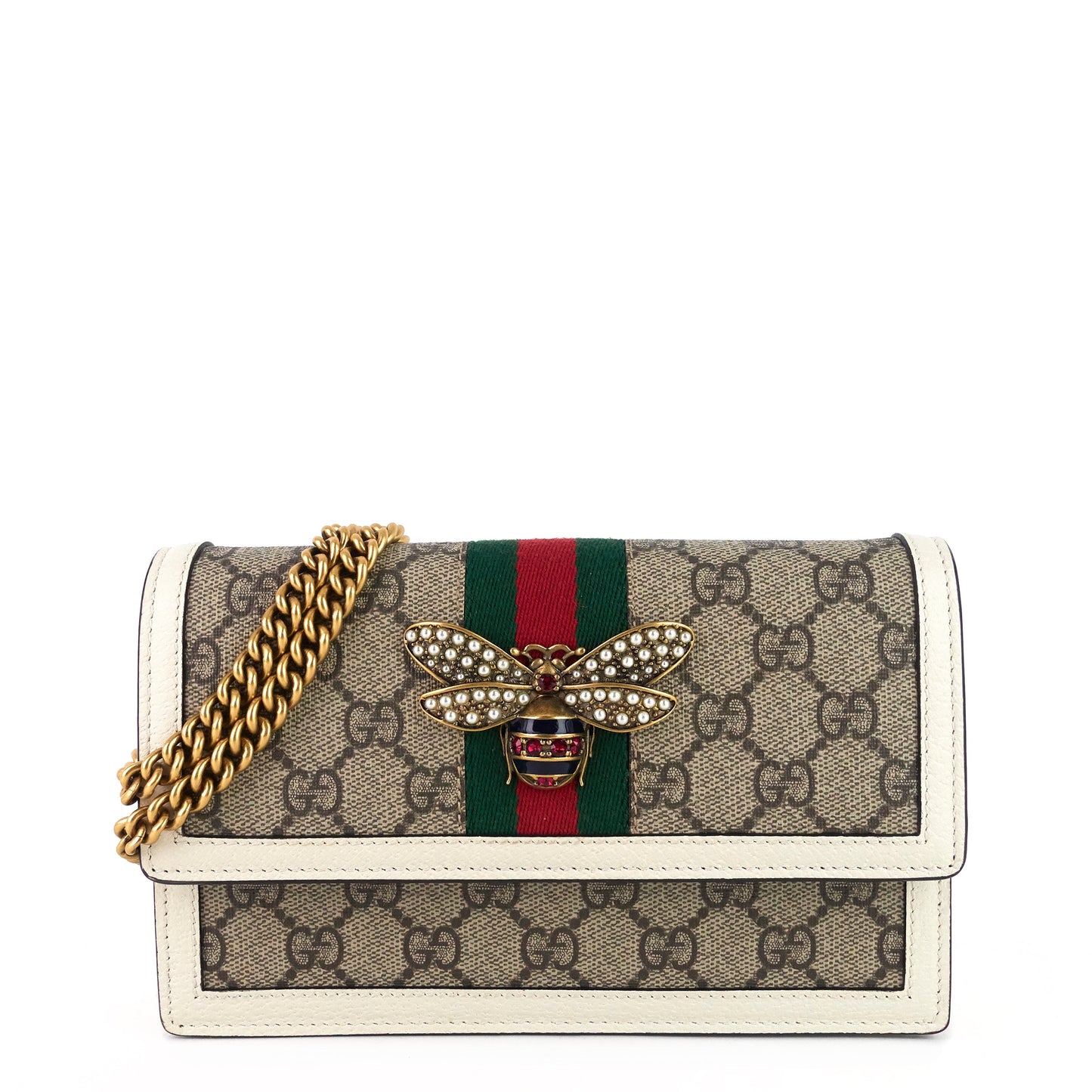 Gucci Queen Margaret Mini GG Supreme Canvas Crossbody Bag