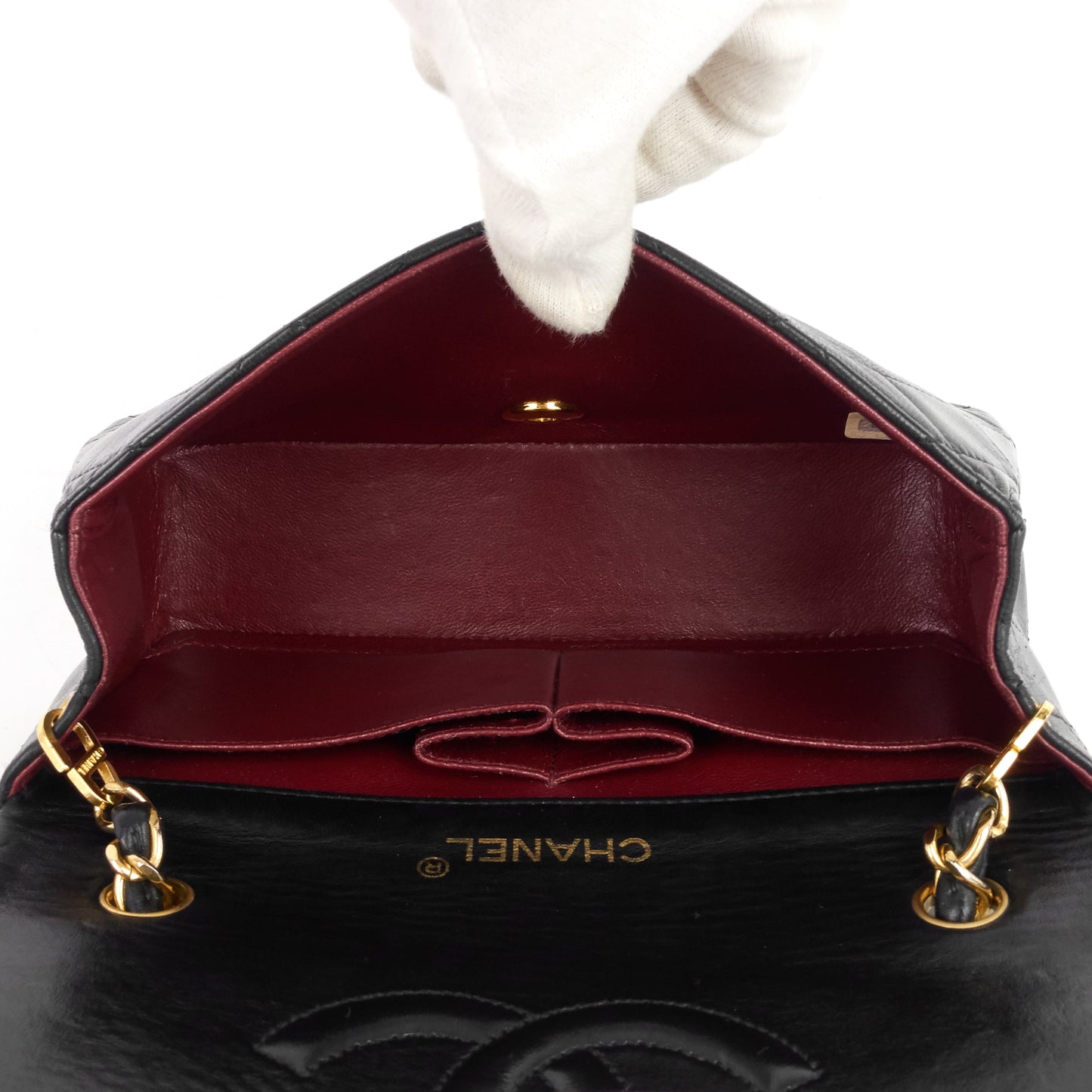 Chanel Lambskin Leather Small Single Flap Bag