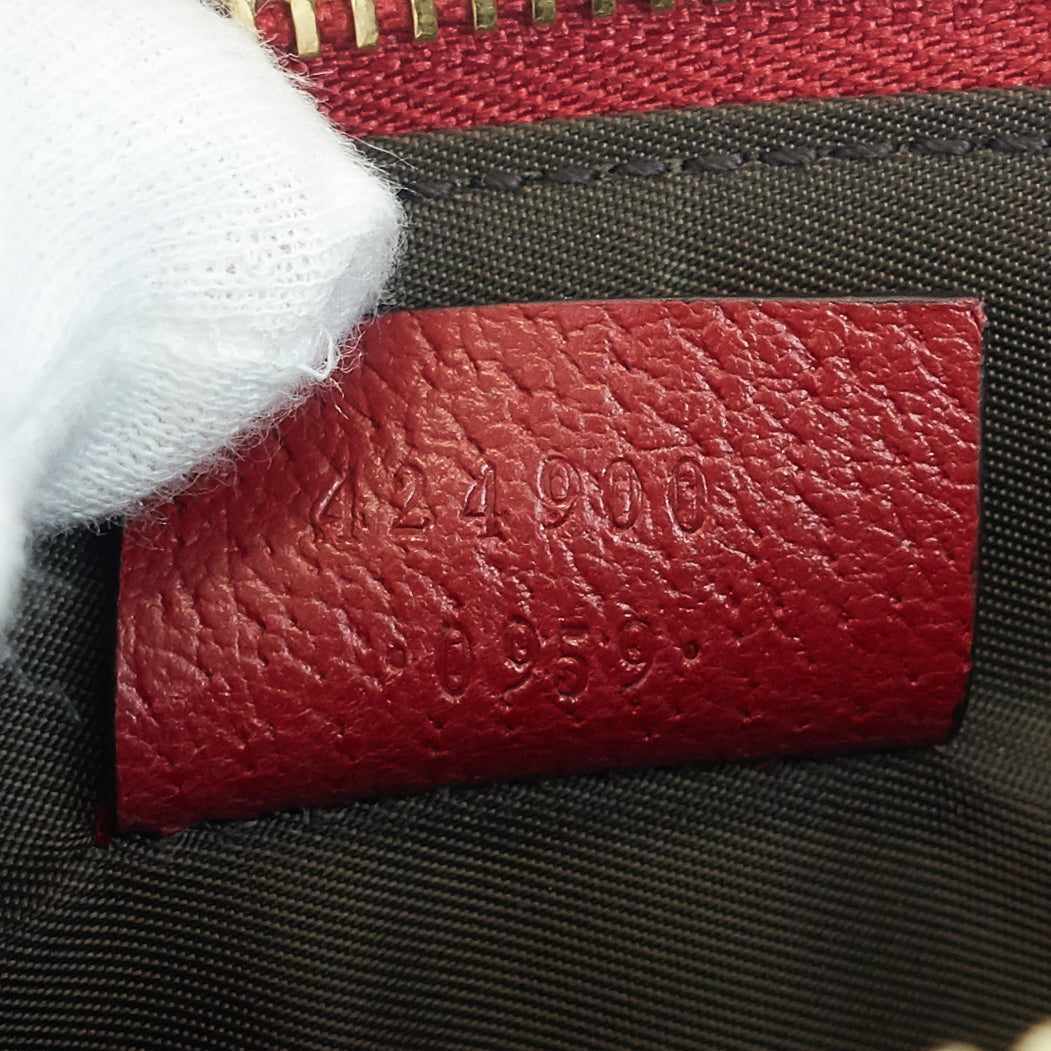 Gucci Tian Supreme Monogram Canvas Zip Pouch