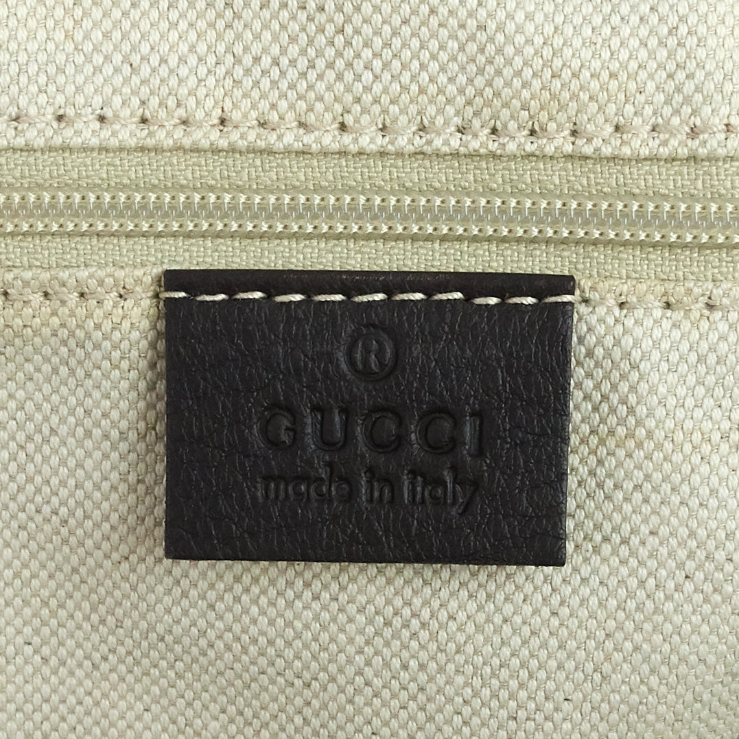 Gucci Sukey Monogram Canvas Boston Bag