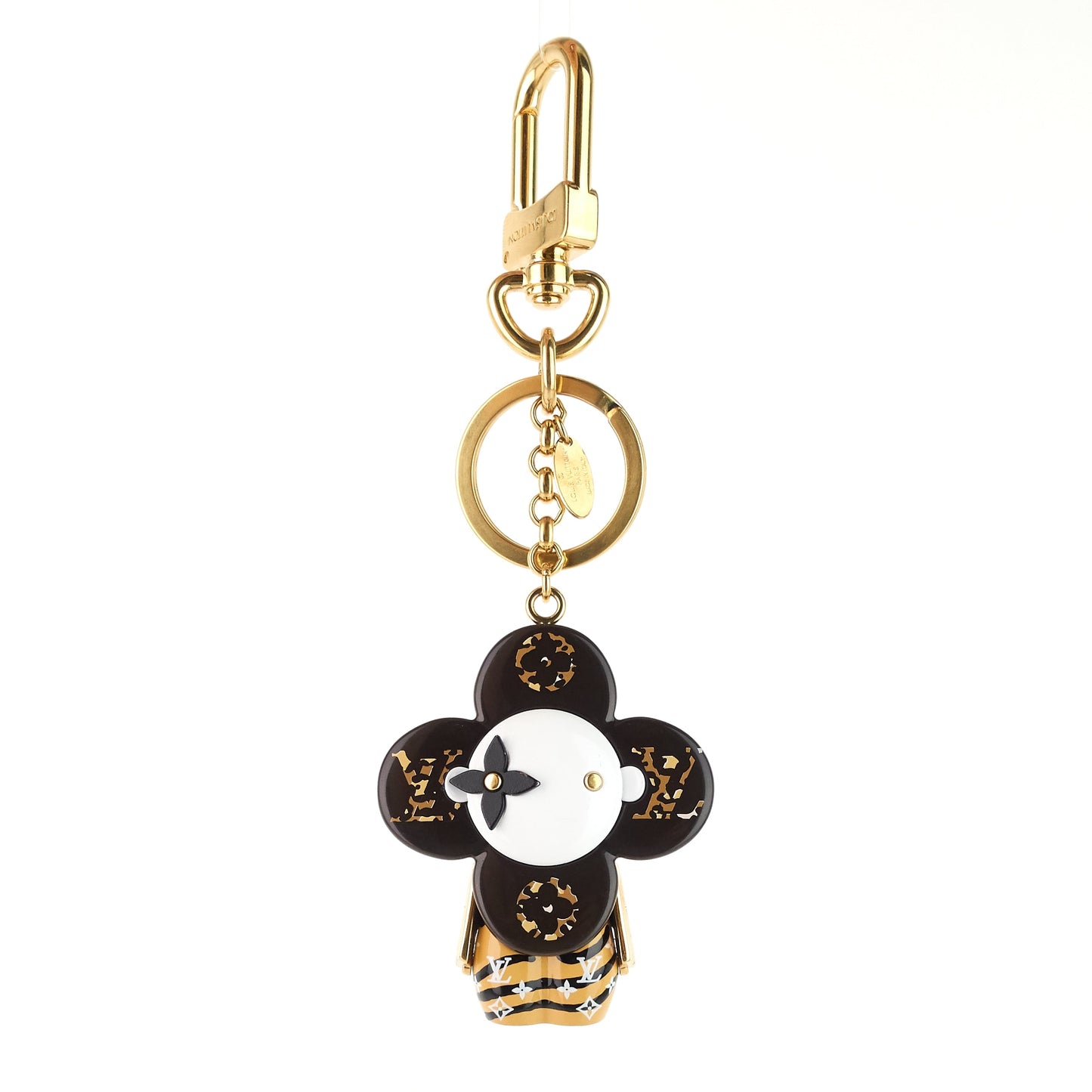 Louis Vuitto Vivienne Monogram Jungle/Animal Print Key Ring
