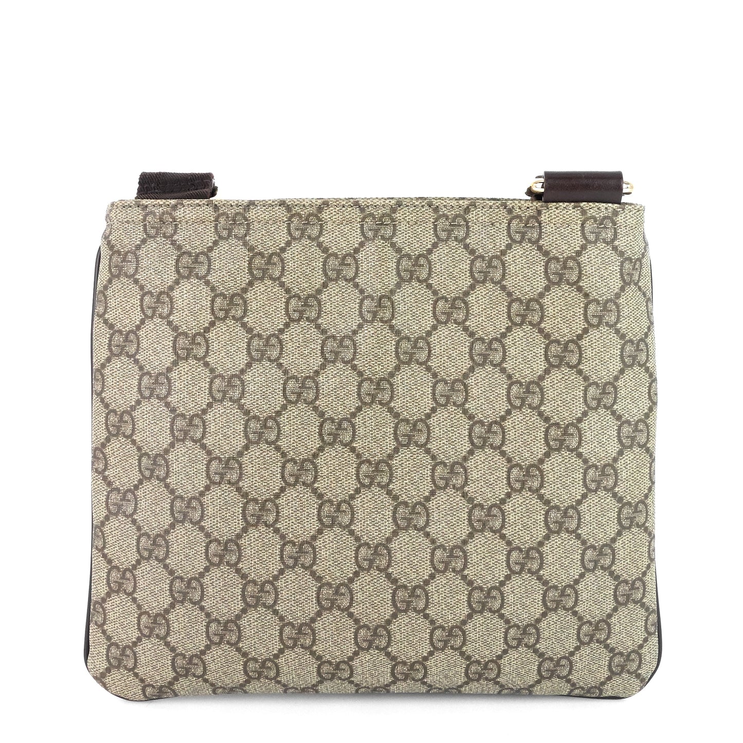 Gucci Zip Top Supreme Monogram Canvas Small Messenger Bag