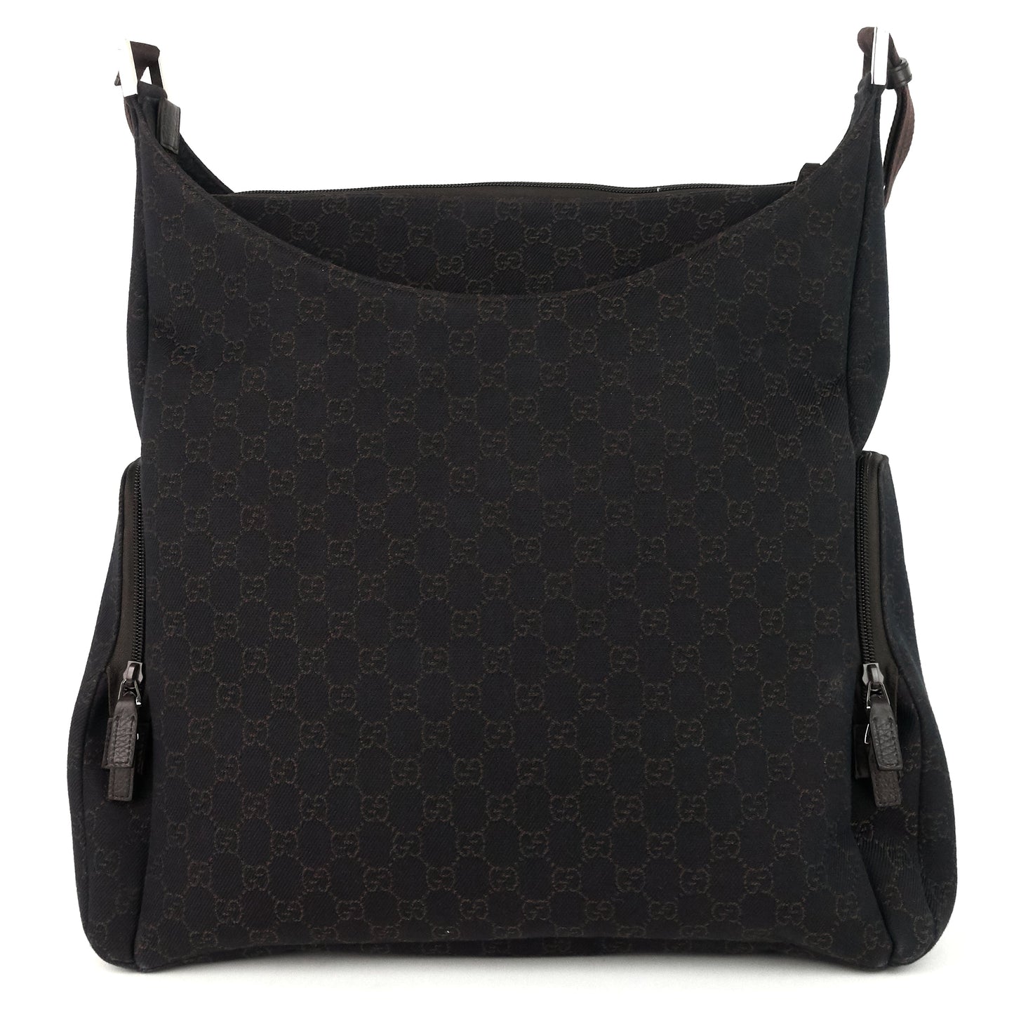 Gucci Zip Pockets XL Monogram Canvas Diaper Bag