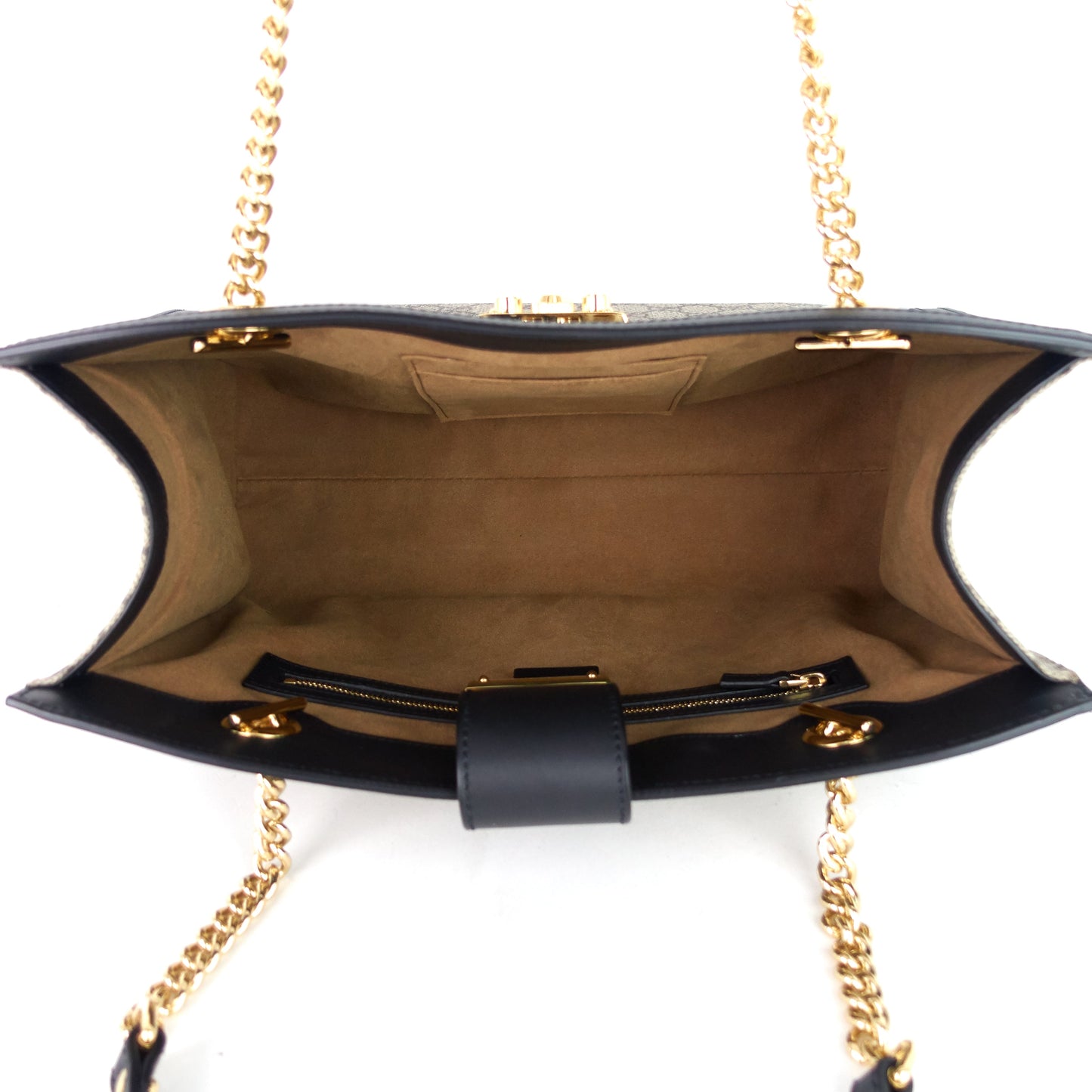 Gucci Medium Supreme GG Canvas Padlock Shoulder Bag
