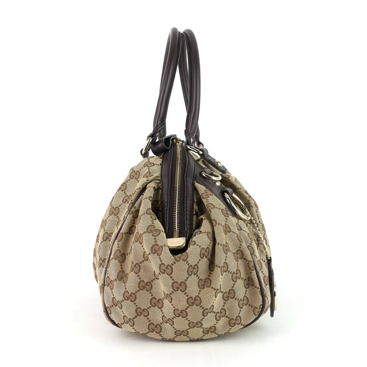 Gucci Sukey Monogram Canvas Boston Bag