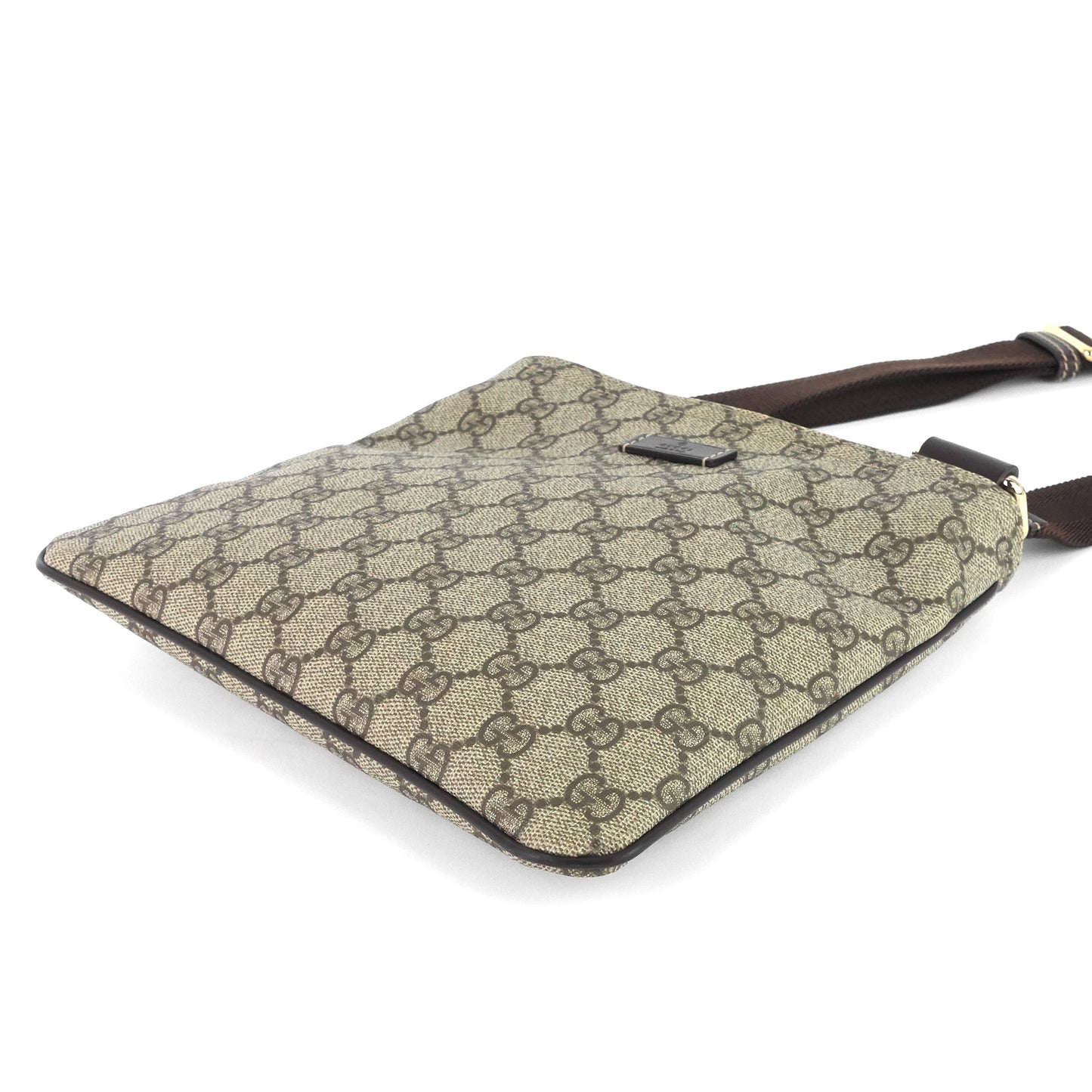 Gucci Zip Top Supreme Monogram Canvas Small Messenger Bag