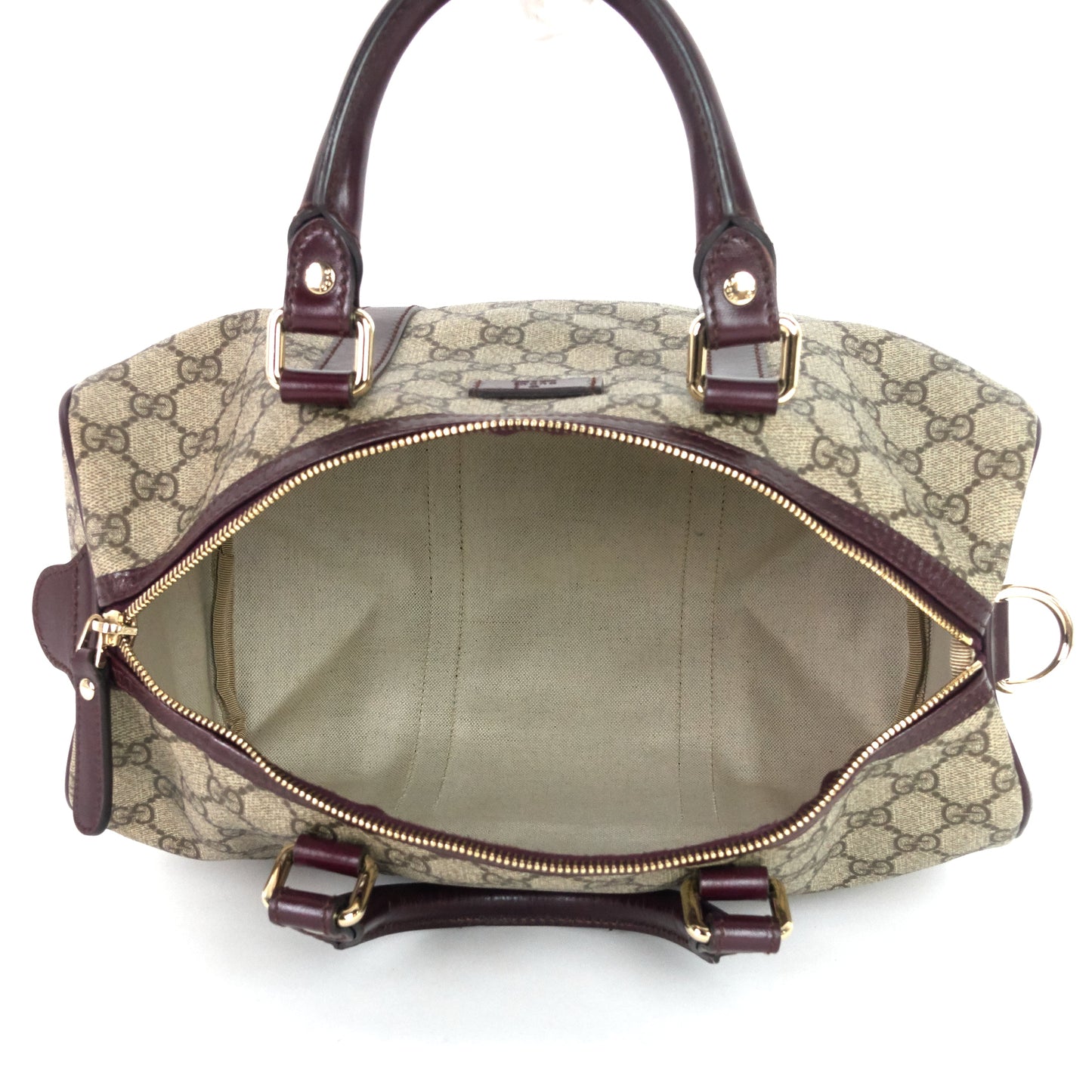 Gucci Joy Supreme Monogram Coated Canvas Boston Bag