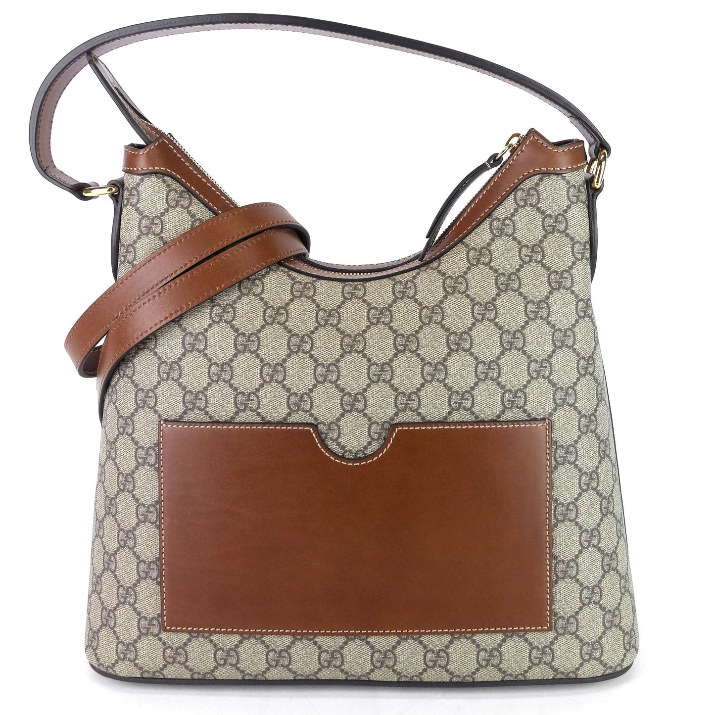 Gucci Linea A GG Supreme Canvas Hobo Bag