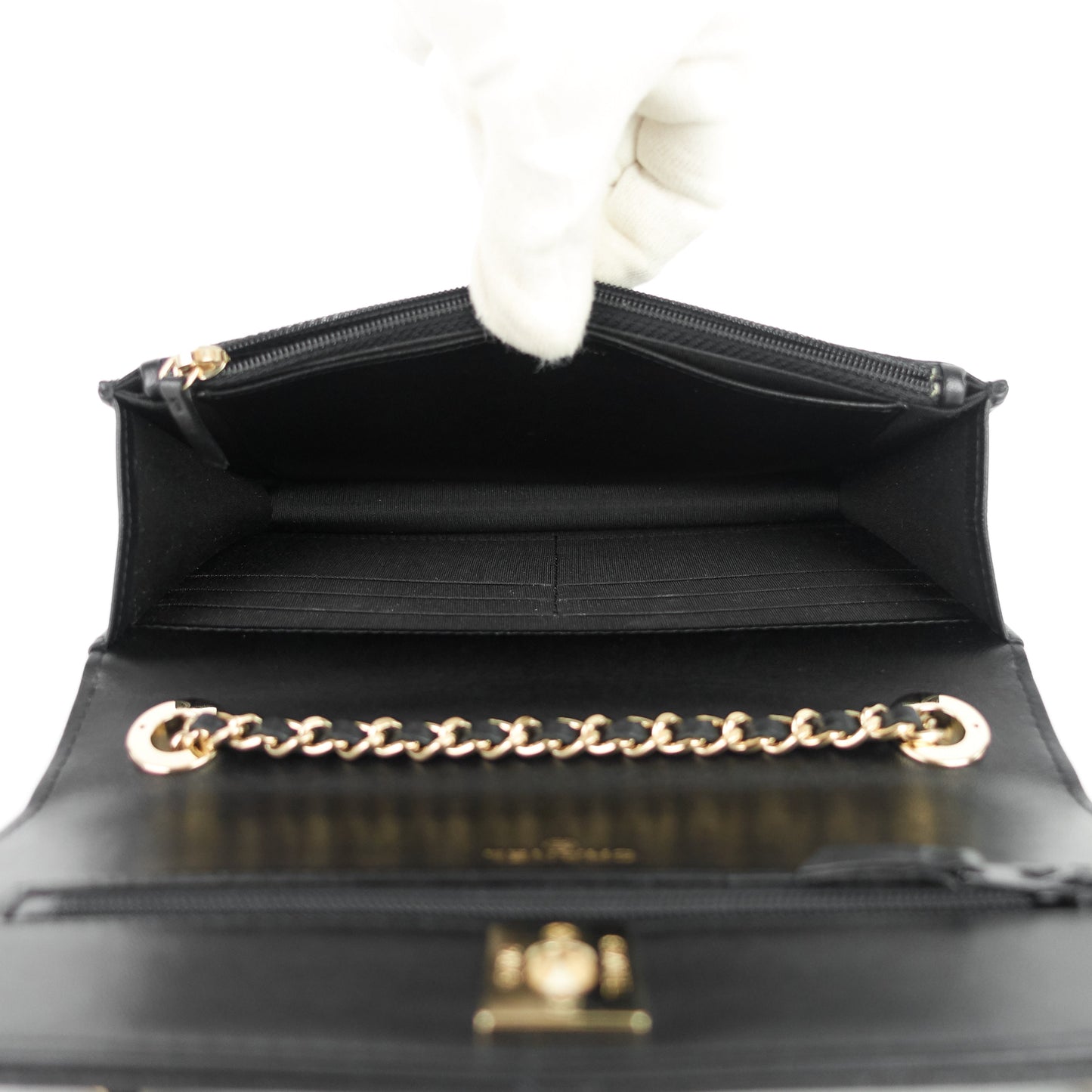 Chanel Trendy Large Lambskin Leather Wallet on Chain Bag