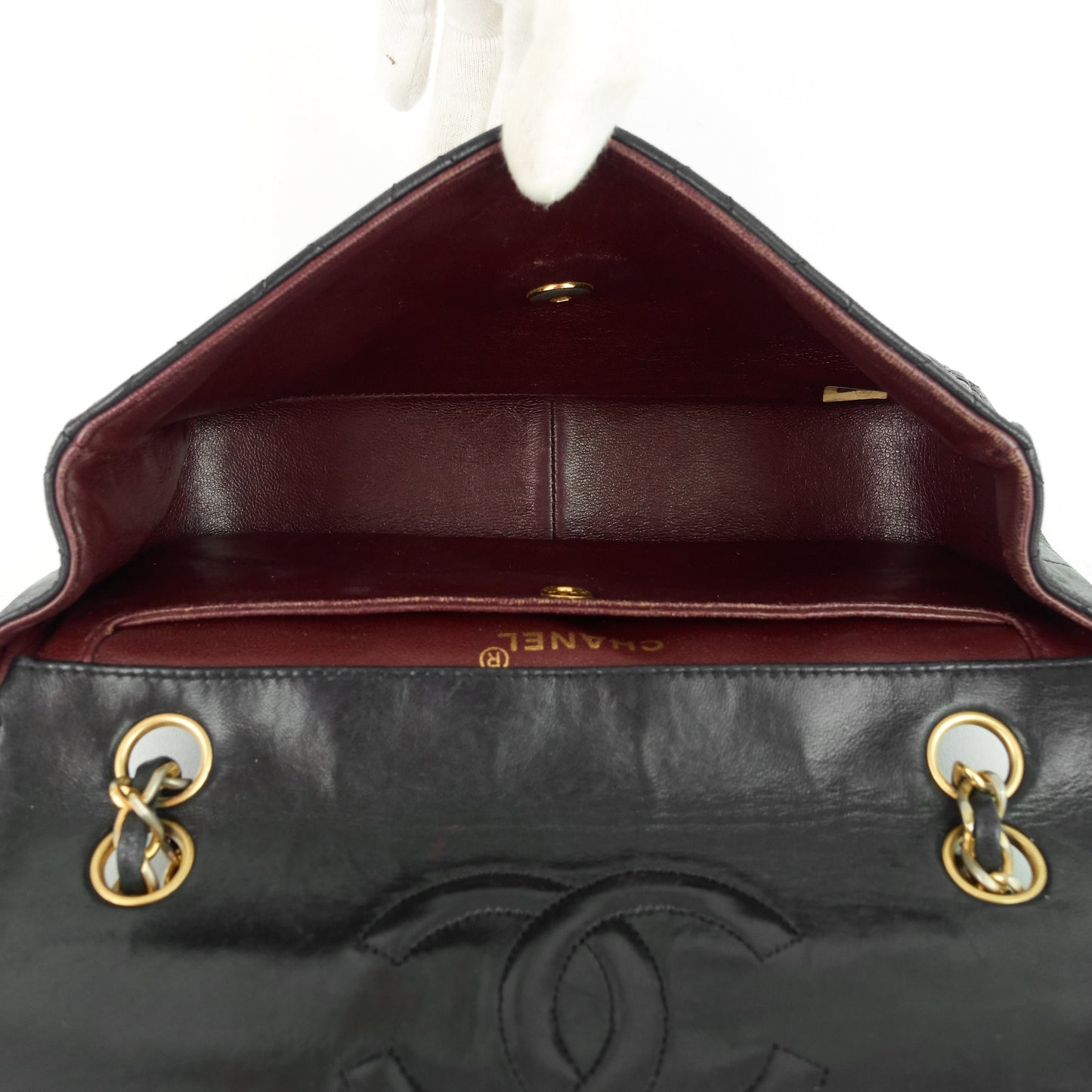 Chanel Vintage Medium Lambskin Flap Bag