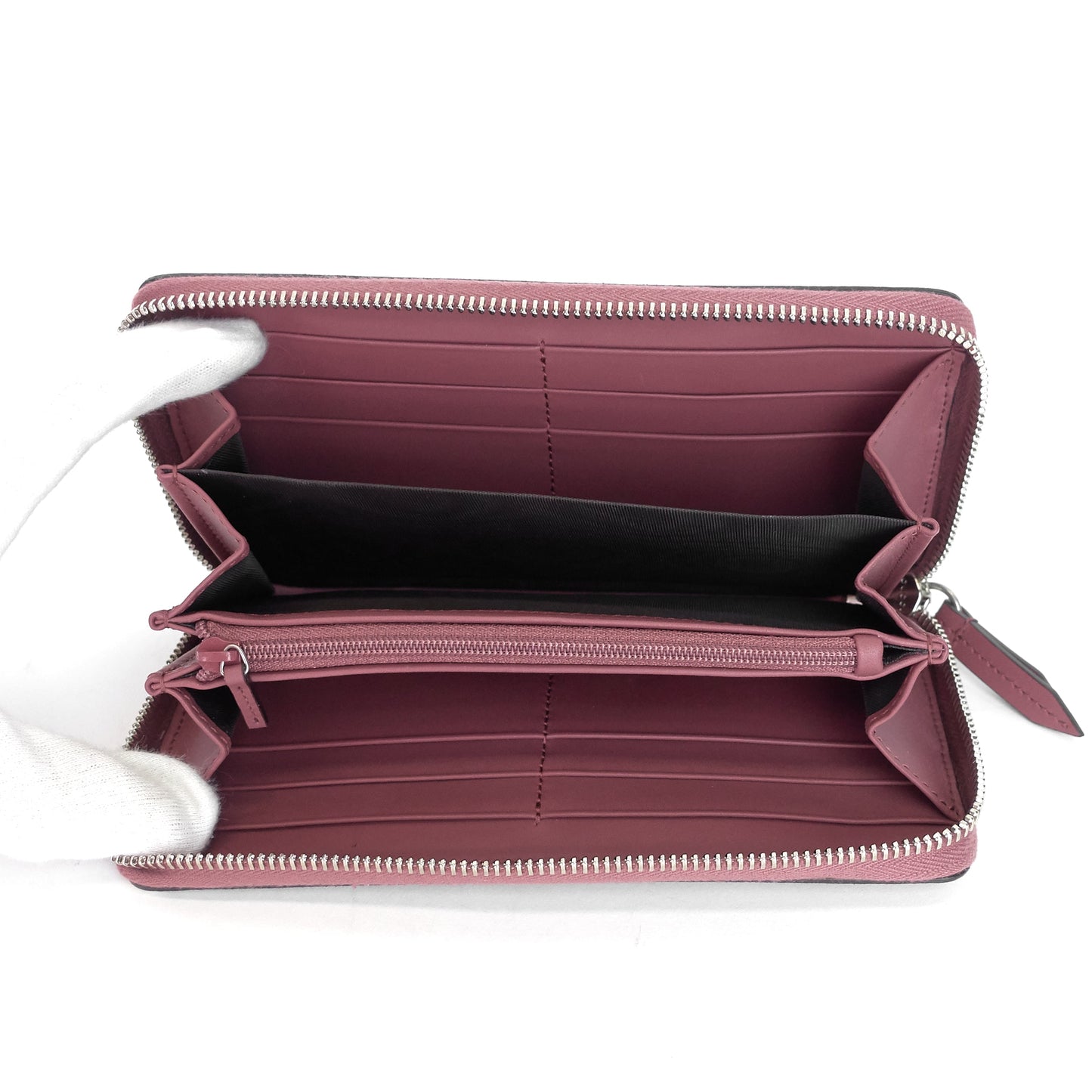 Gucci Blooms Supreme Canvas Zip Around Wallet