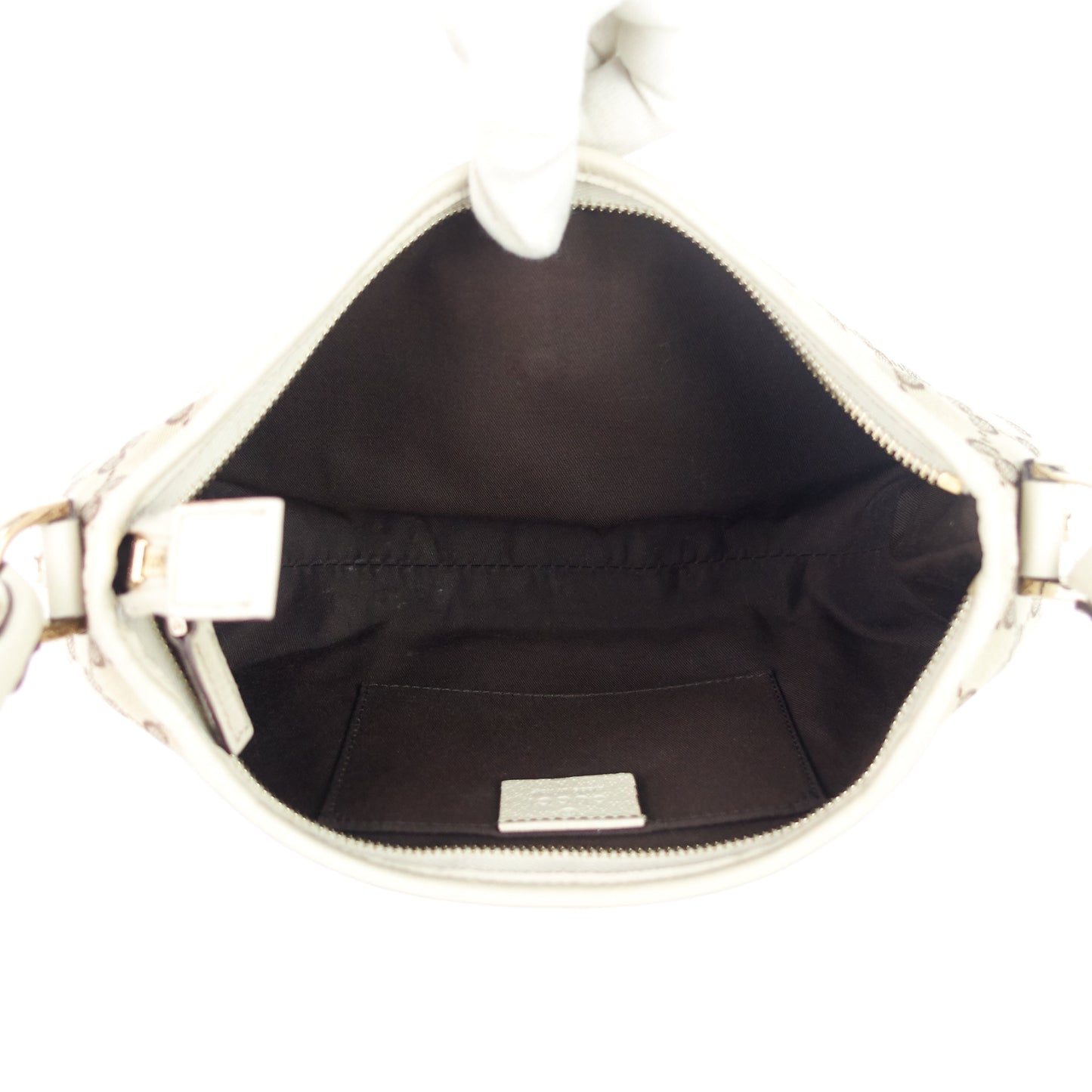Gucci Abbey D-Ring Monogram Canvas Pochette Bag