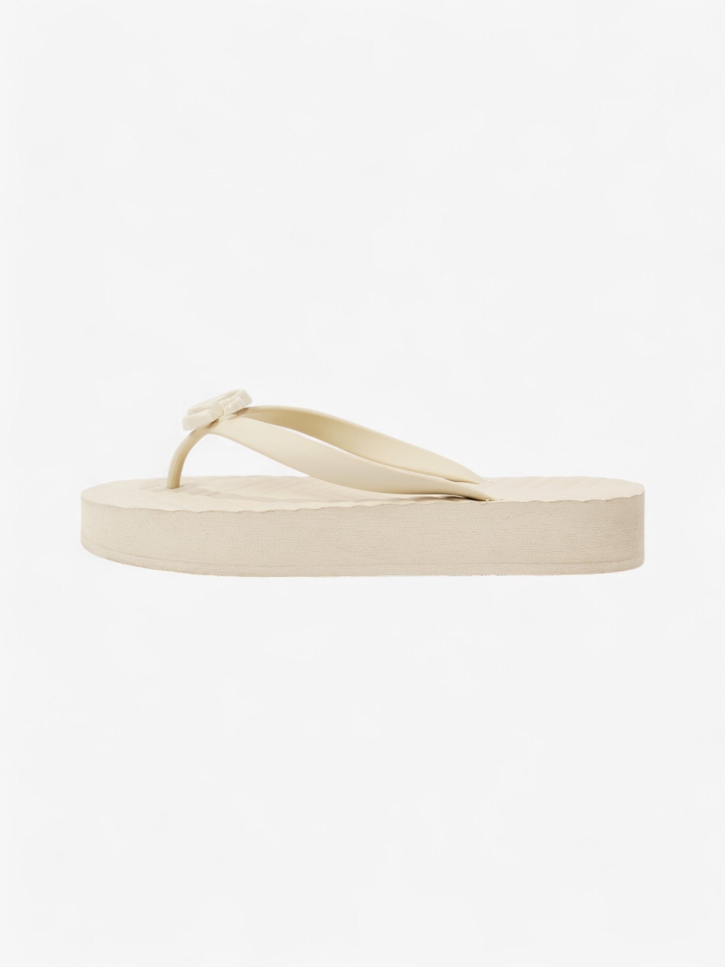 Gucci Double G Platform Sandal Cream Rubber EU 38 UK 5