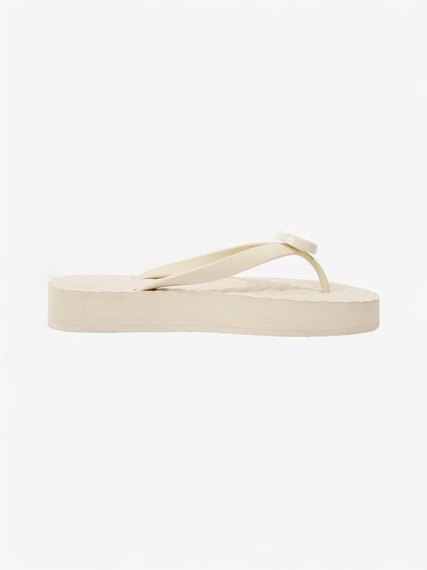 Gucci Double G Platform Sandal Cream Rubber EU 38 UK 5