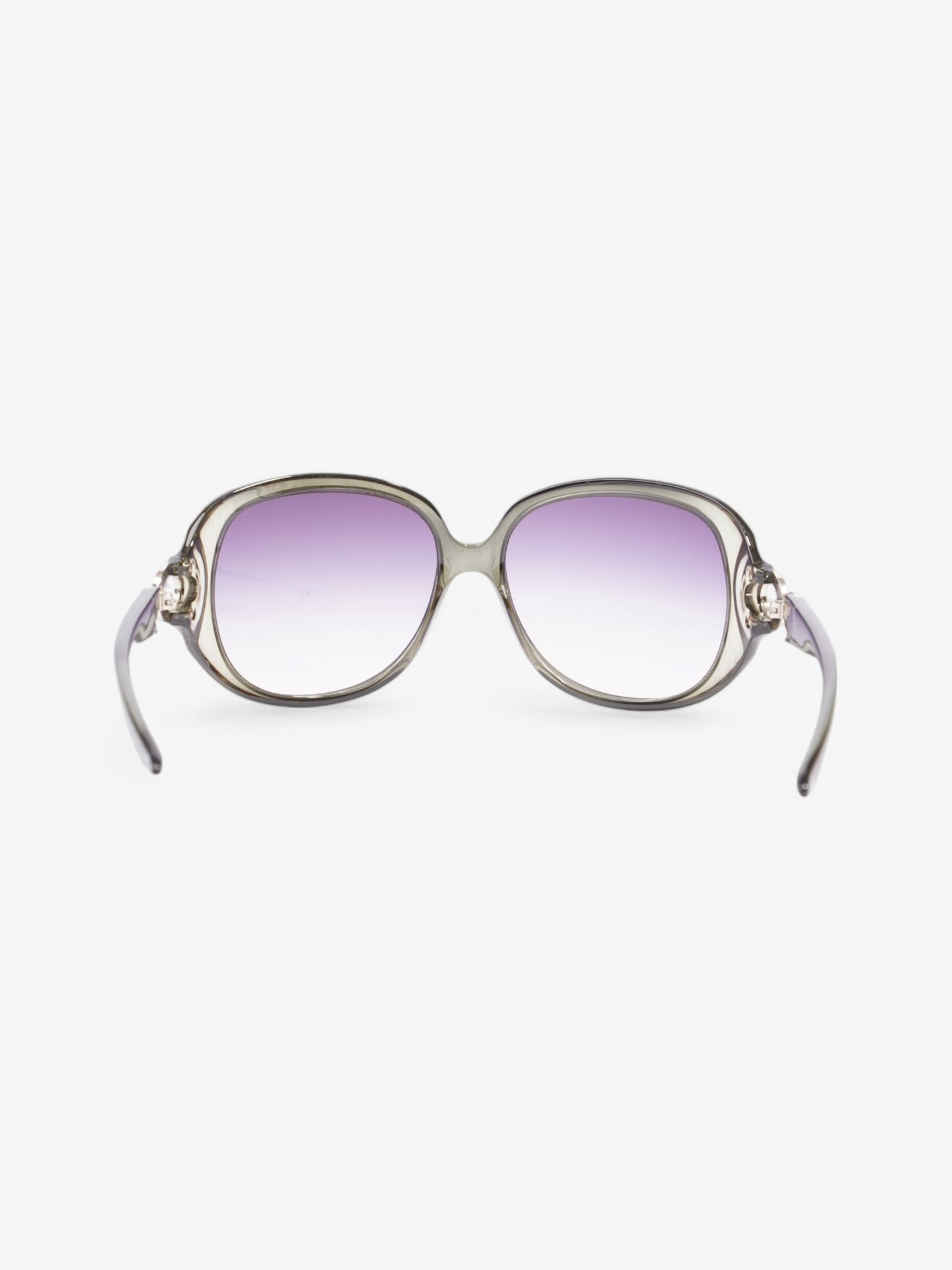 Christian Dior Circle Link Sunglasses Light Green / Silver Acetate 105cm